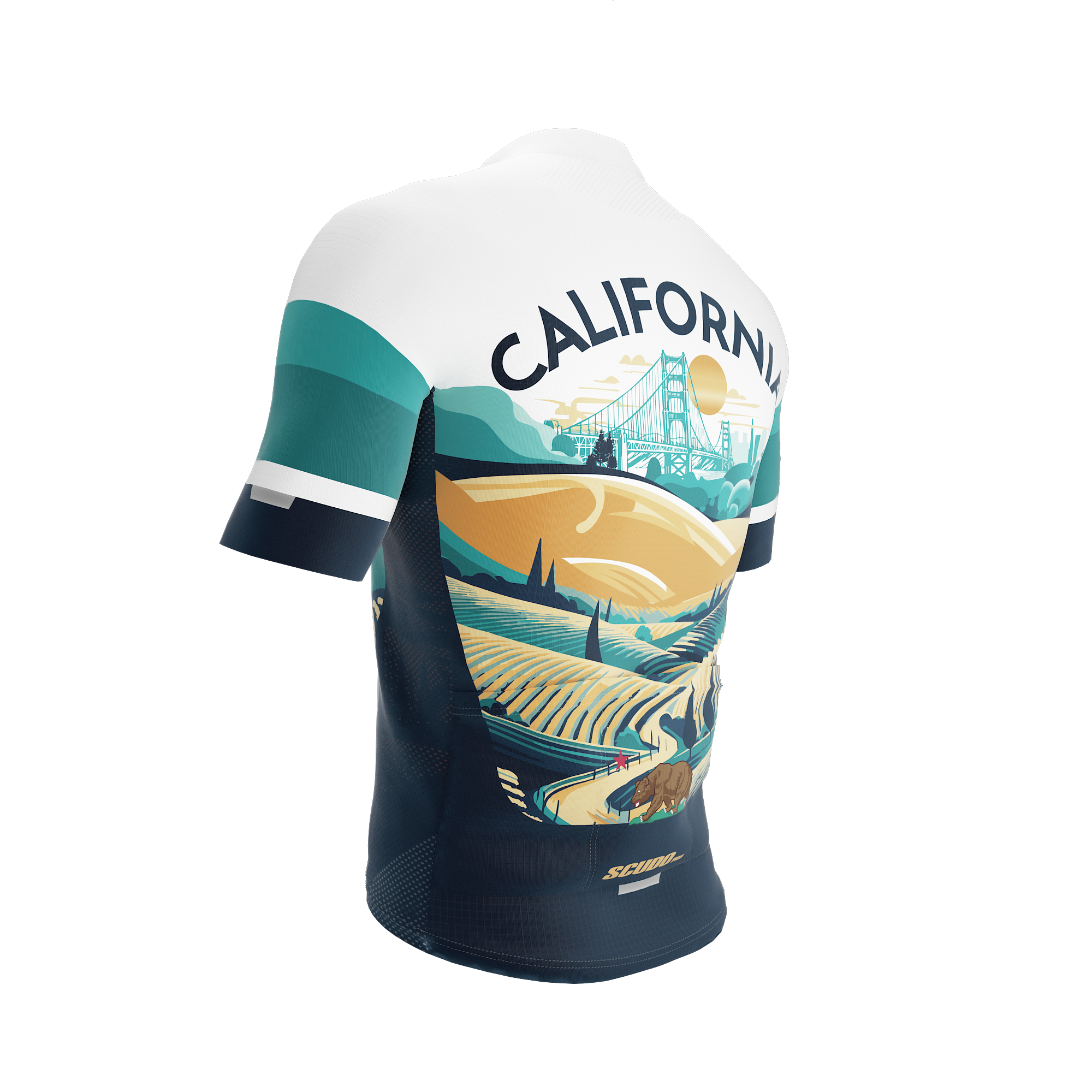 California US State | Short Sleeve Cycling PRO Jersey | Men and Women