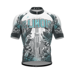 Illinois US State | Short Sleeve Cycling PRO Jersey | Men and Women