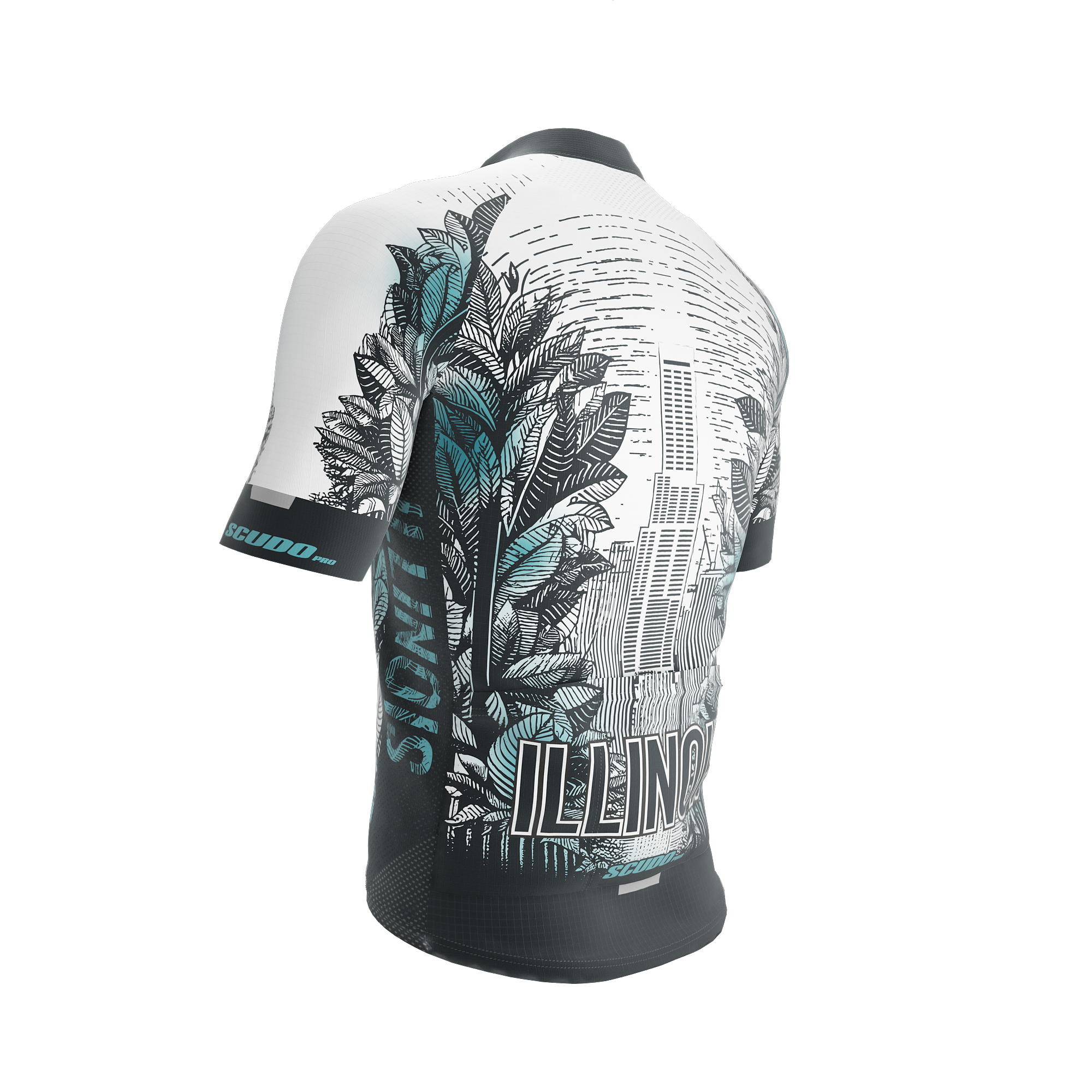 Illinois US State | Short Sleeve Cycling PRO Jersey | Men and Women