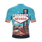 Nevada US State | Short Sleeve Cycling PRO Jersey | V1 | Men and Women