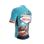 Nevada US State | Short Sleeve Cycling PRO Jersey | V1 | Men and Women