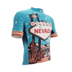 Nevada US State | Short Sleeve Cycling PRO Jersey | V1 | Men and Women