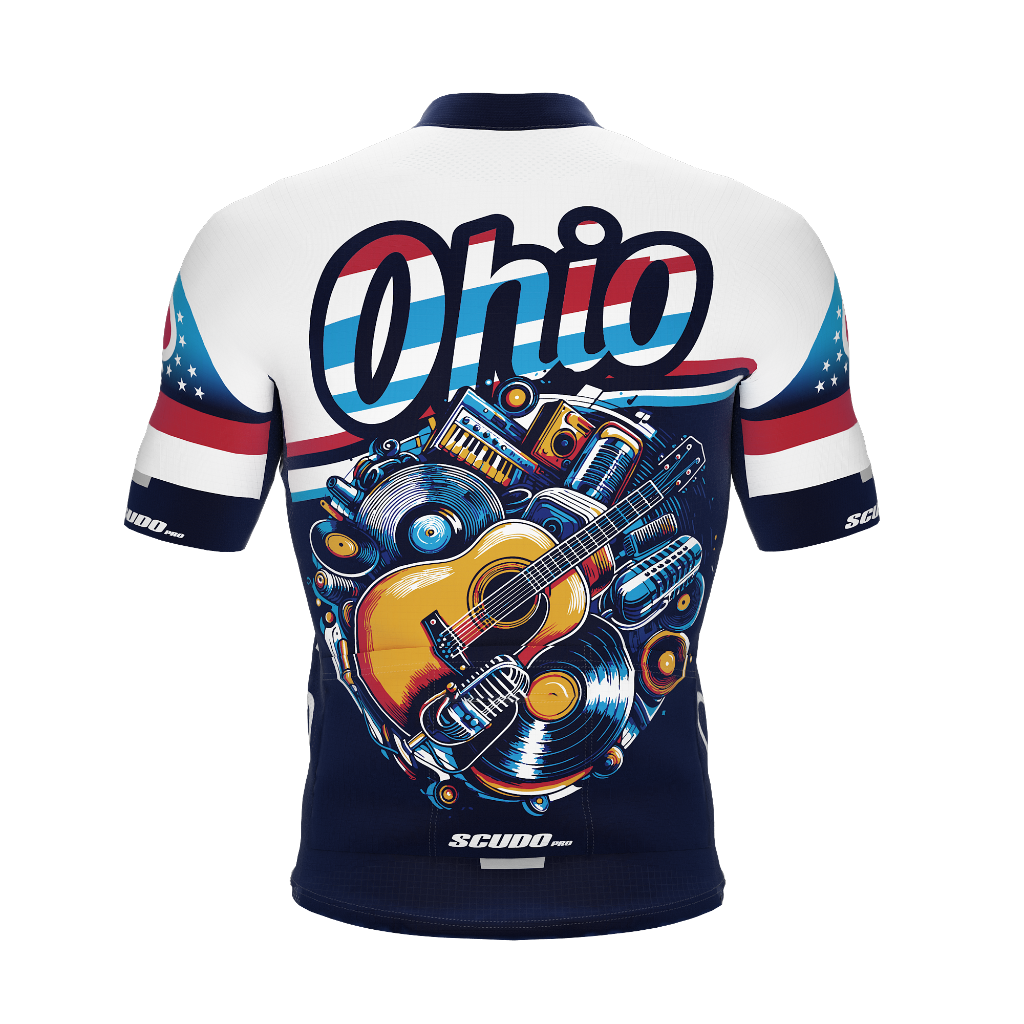 Ohio US State | Short Sleeve Cycling PRO Jersey | Men and Women