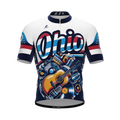 Ohio US State | Short Sleeve Cycling PRO Jersey | Men and Women