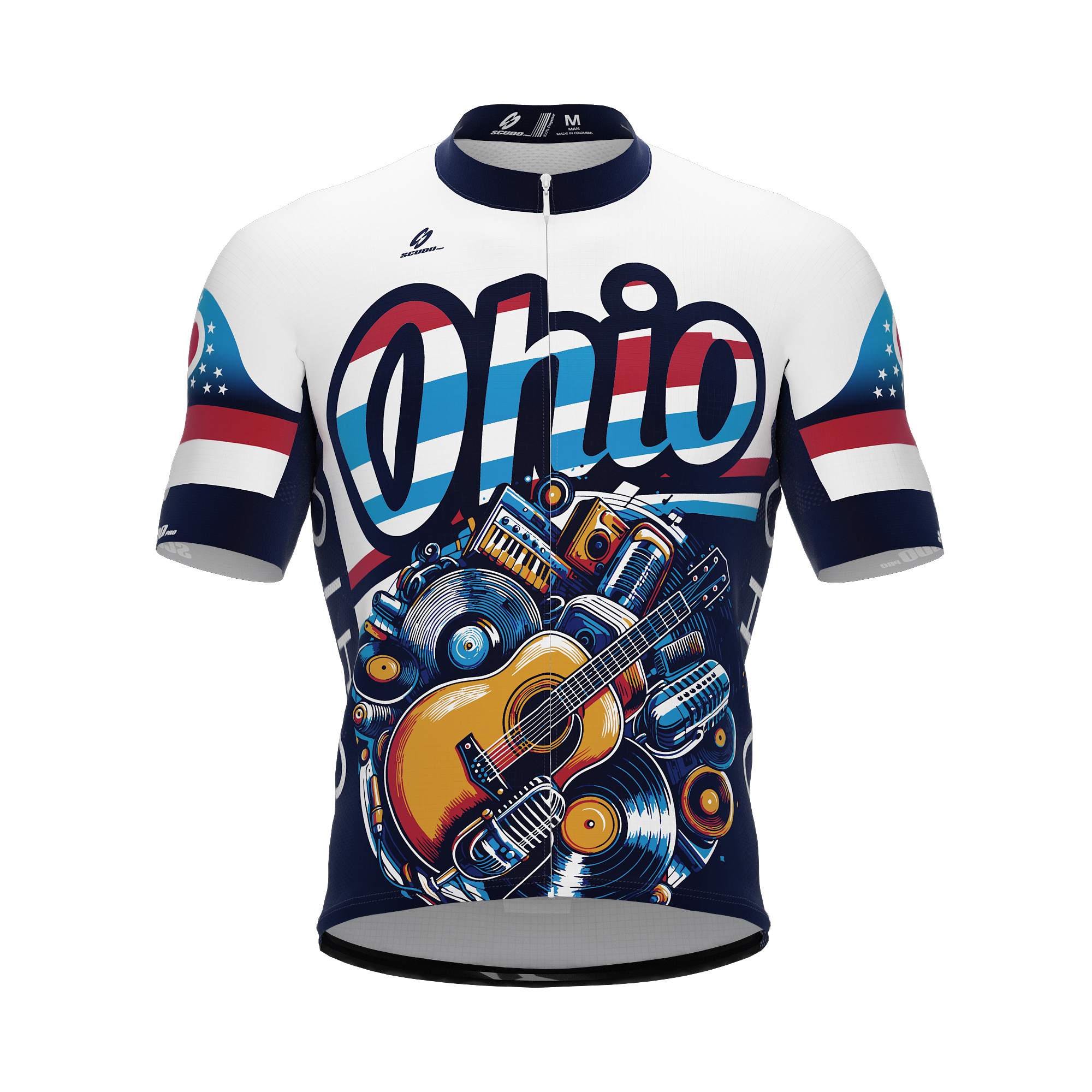 Ohio US State | Short Sleeve Cycling PRO Jersey | Men and Women