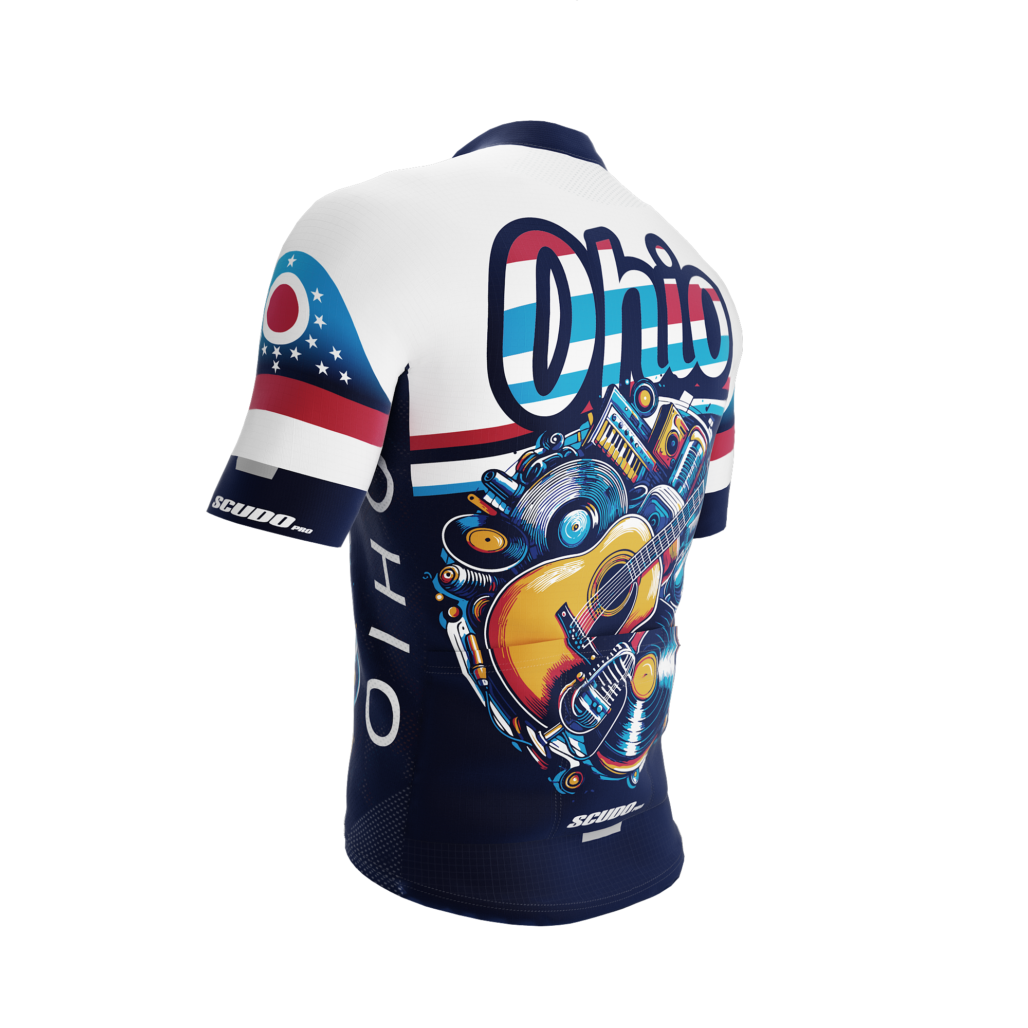 Ohio US State | Short Sleeve Cycling PRO Jersey | Men and Women
