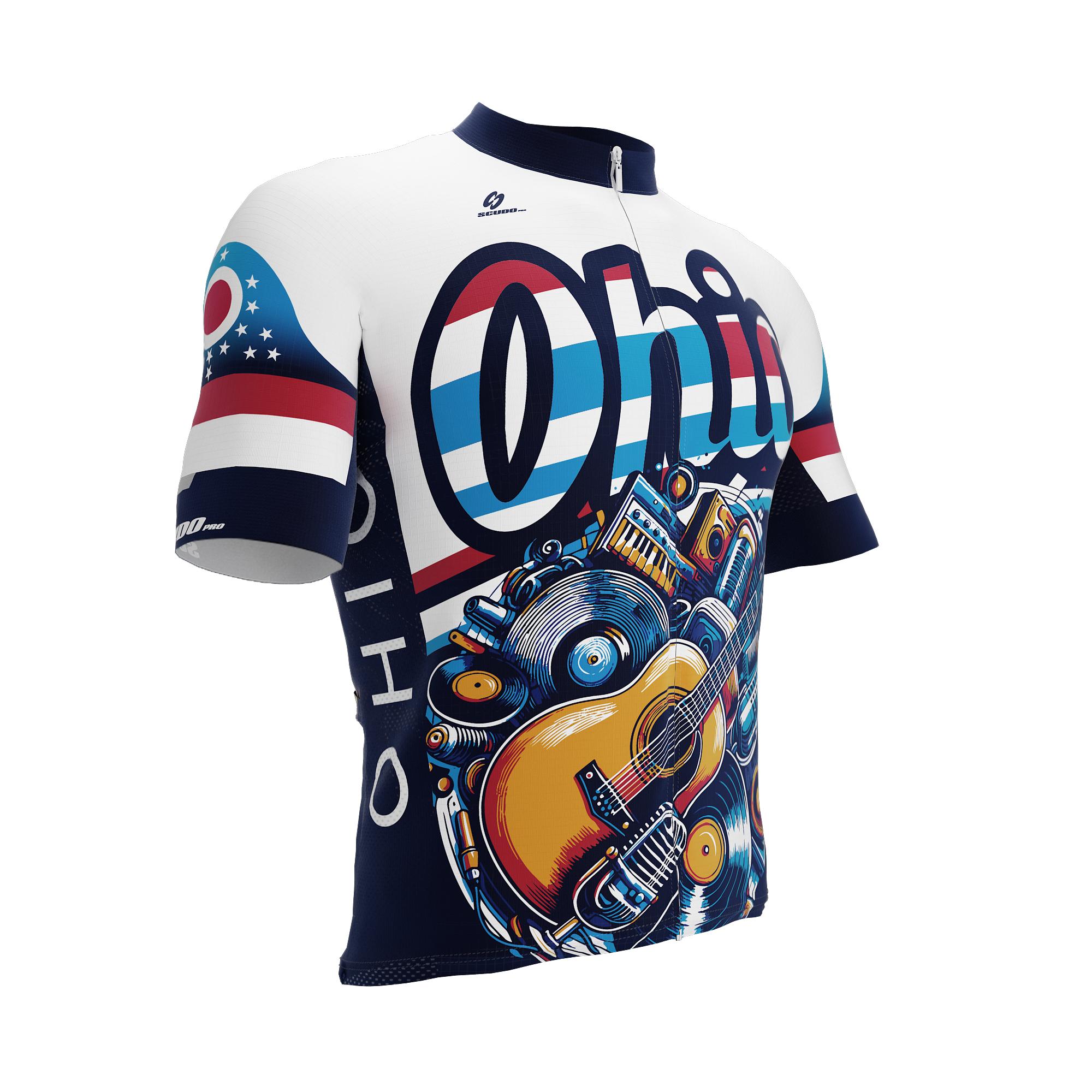 Ohio US State | Short Sleeve Cycling PRO Jersey | Men and Women