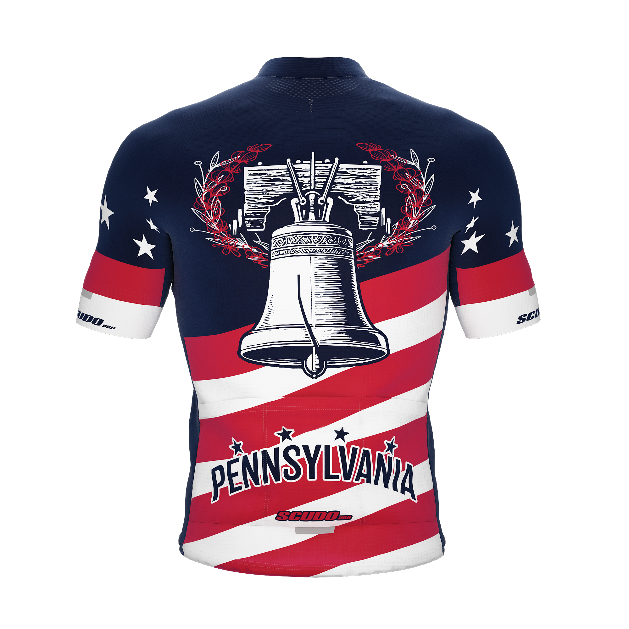 Pennsylvania US State | Short Sleeve Cycling PRO Jersey | Men and Women