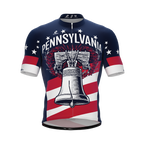 Pennsylvania US State | Short Sleeve Cycling PRO Jersey | Men and Women