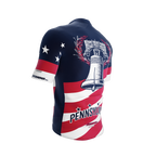 Pennsylvania US State | Short Sleeve Cycling PRO Jersey | Men and Women
