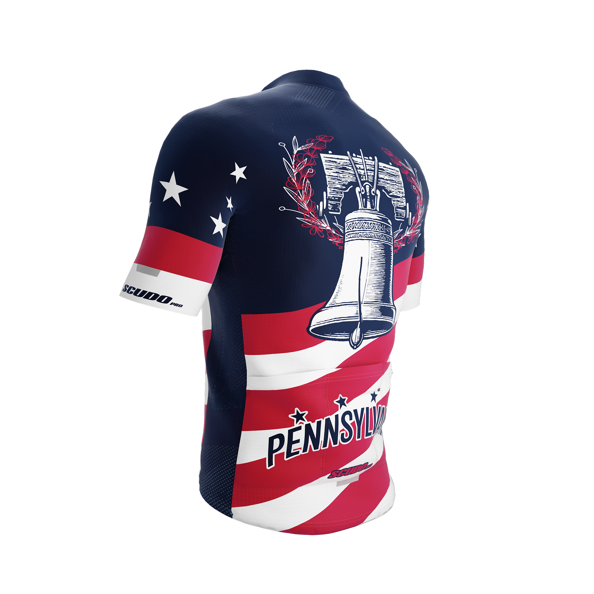 Pennsylvania US State | Short Sleeve Cycling PRO Jersey | Men and Women