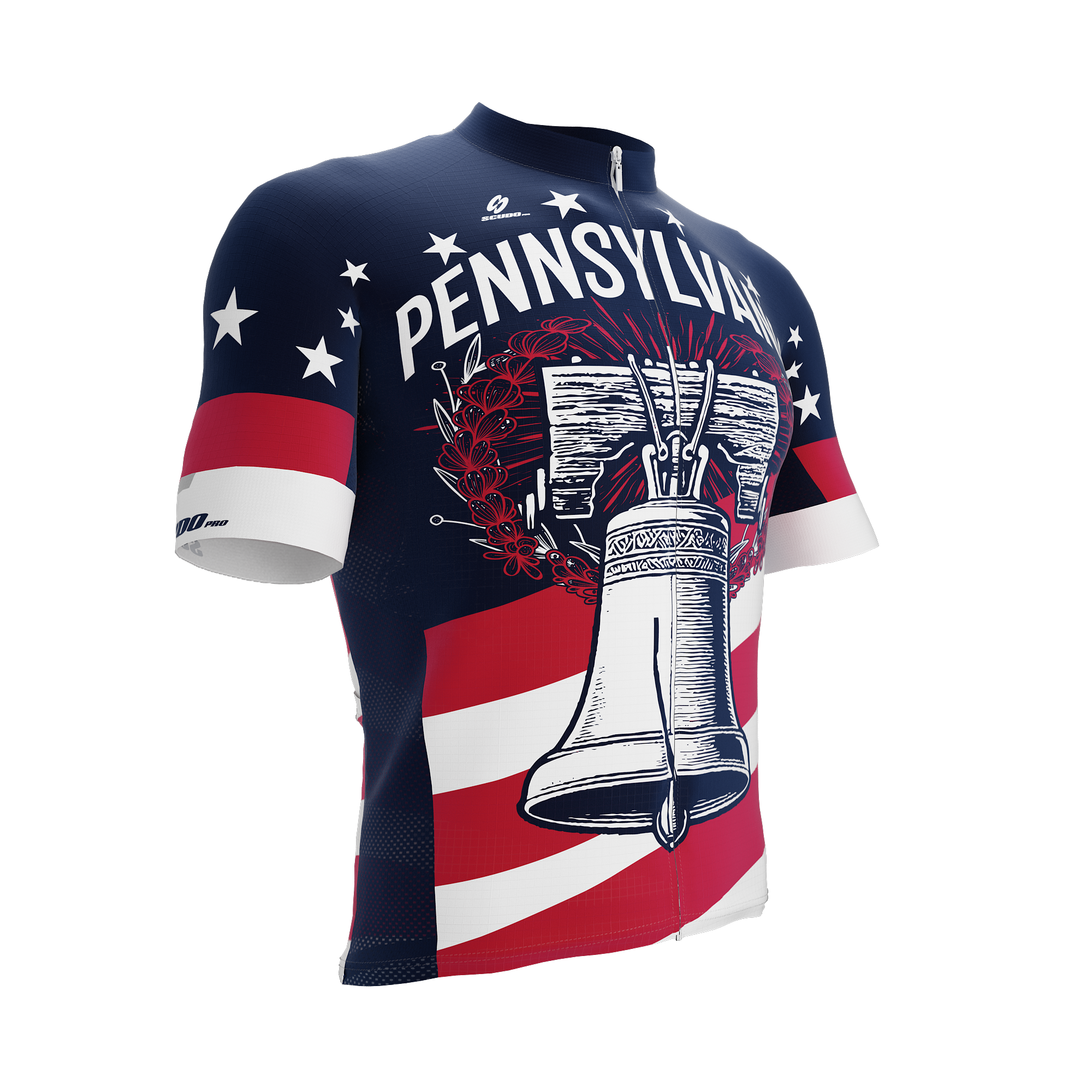 Pennsylvania US State | Short Sleeve Cycling PRO Jersey | Men and Women