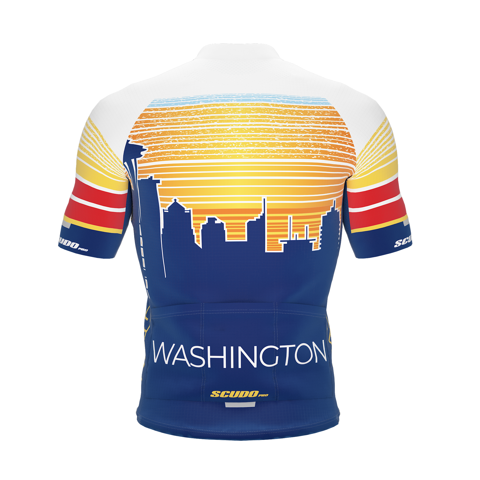 Washington US State | Short Sleeve Cycling PRO Jersey | Men and Women