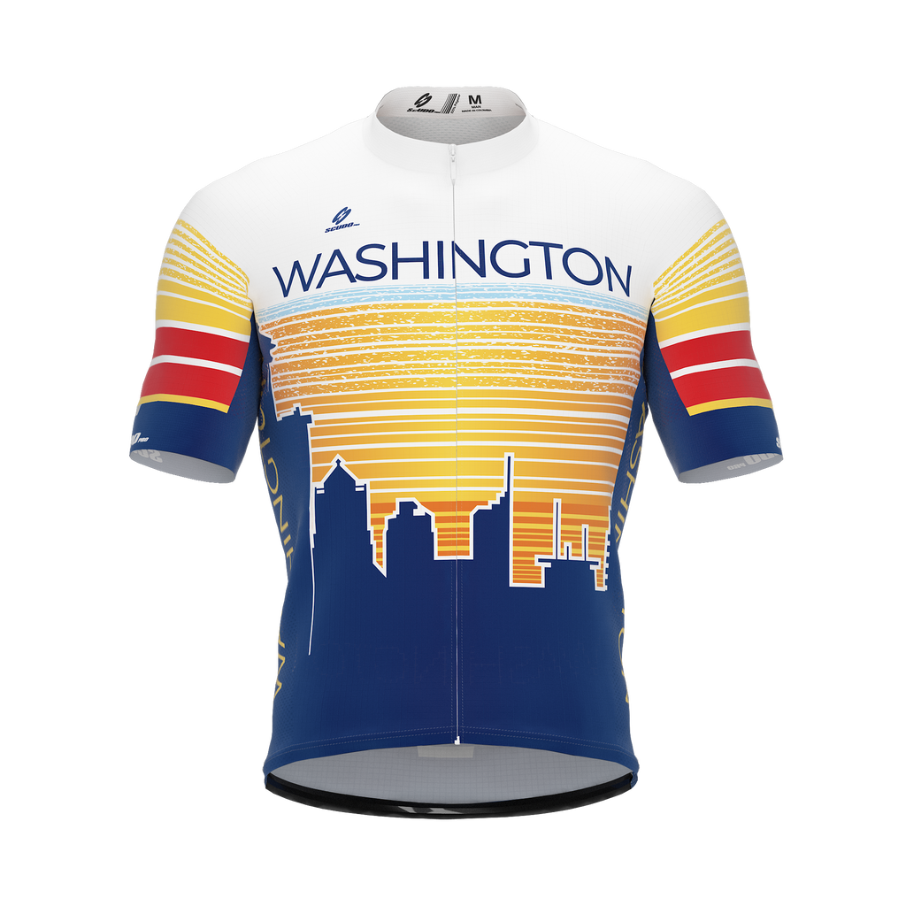 Washington US State | Short Sleeve Cycling PRO Jersey | Men and Women