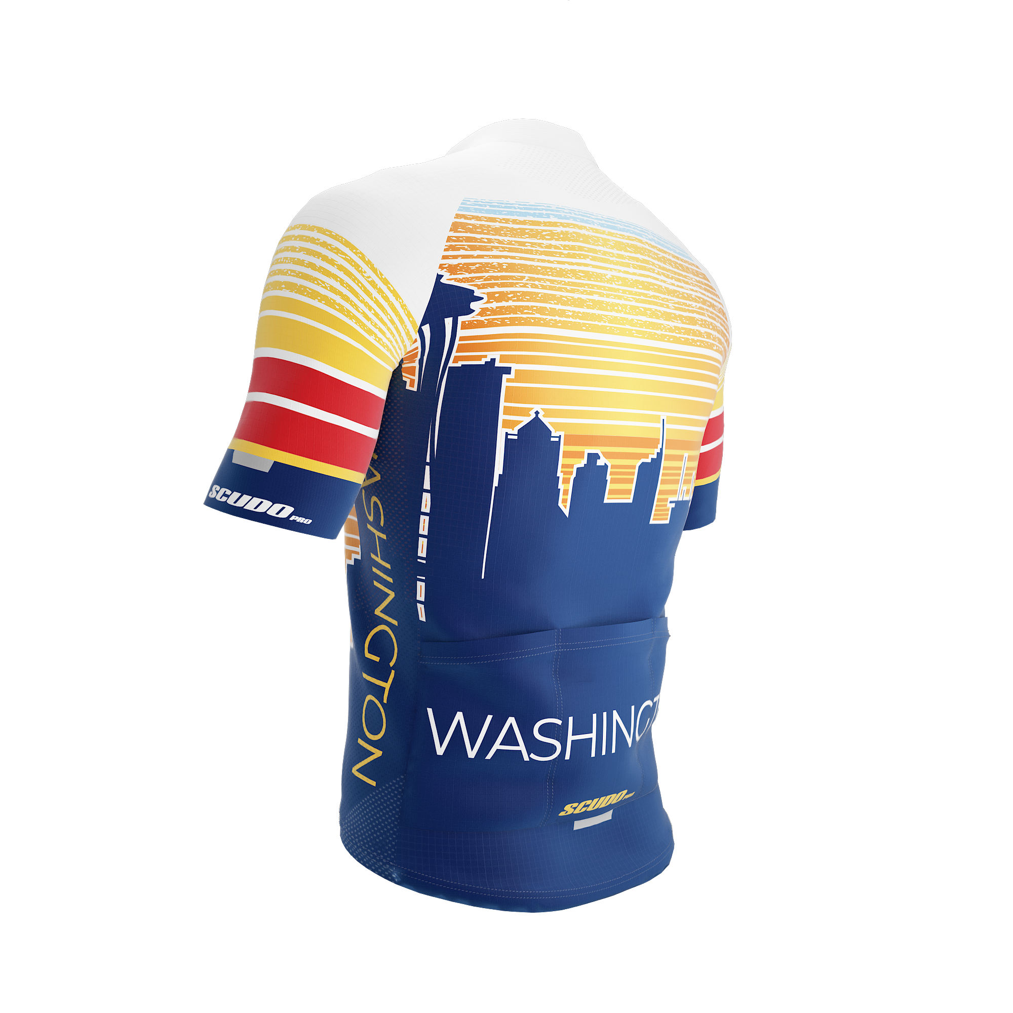 Washington US State | Short Sleeve Cycling PRO Jersey | Men and Women