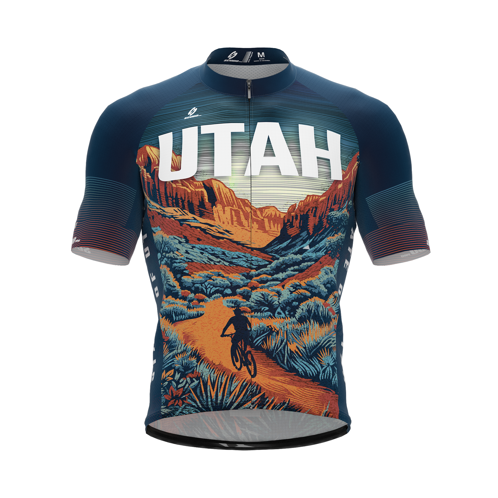 Utah US State | Short Sleeve Cycling PRO Jersey | Men and Women