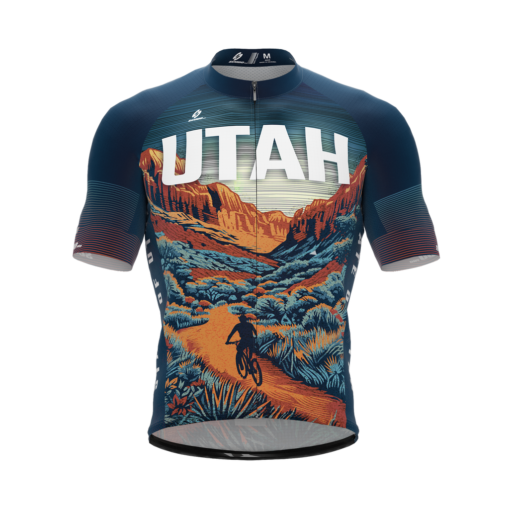 Utah US State | Short Sleeve Cycling PRO Jersey | Men and Women