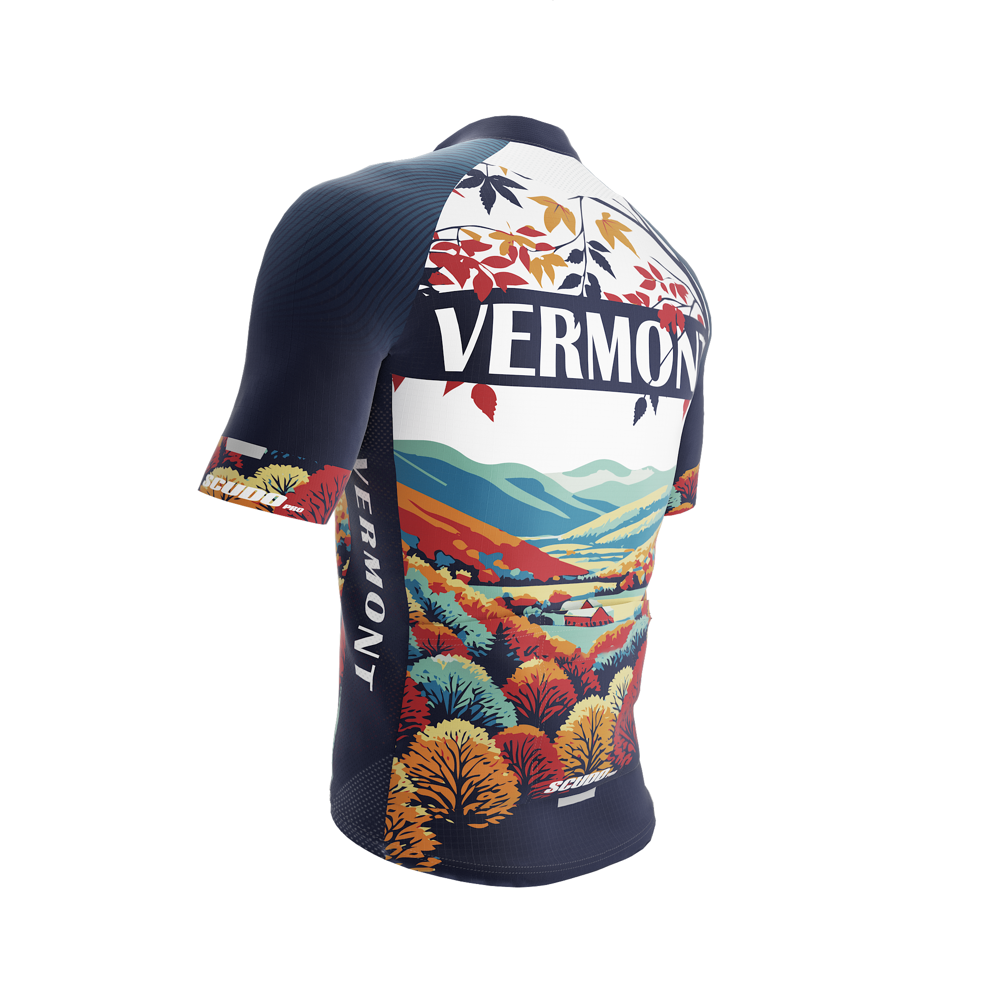 Vermont US State | Short Sleeve Cycling PRO Jersey | Men and Women