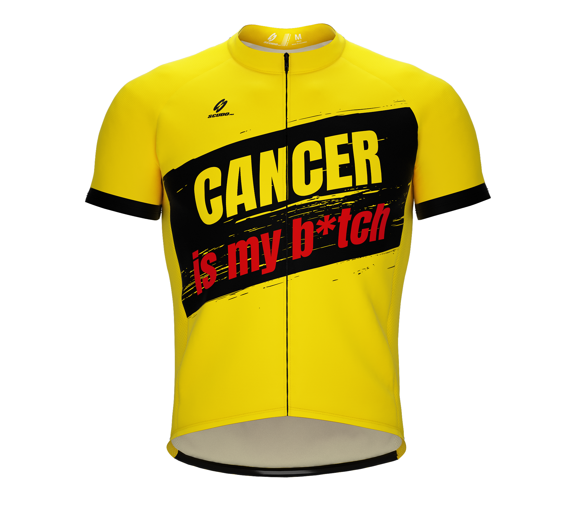 F* Cancer | My B* | Short Sleeve Cycling Peloton Fit Jersey
