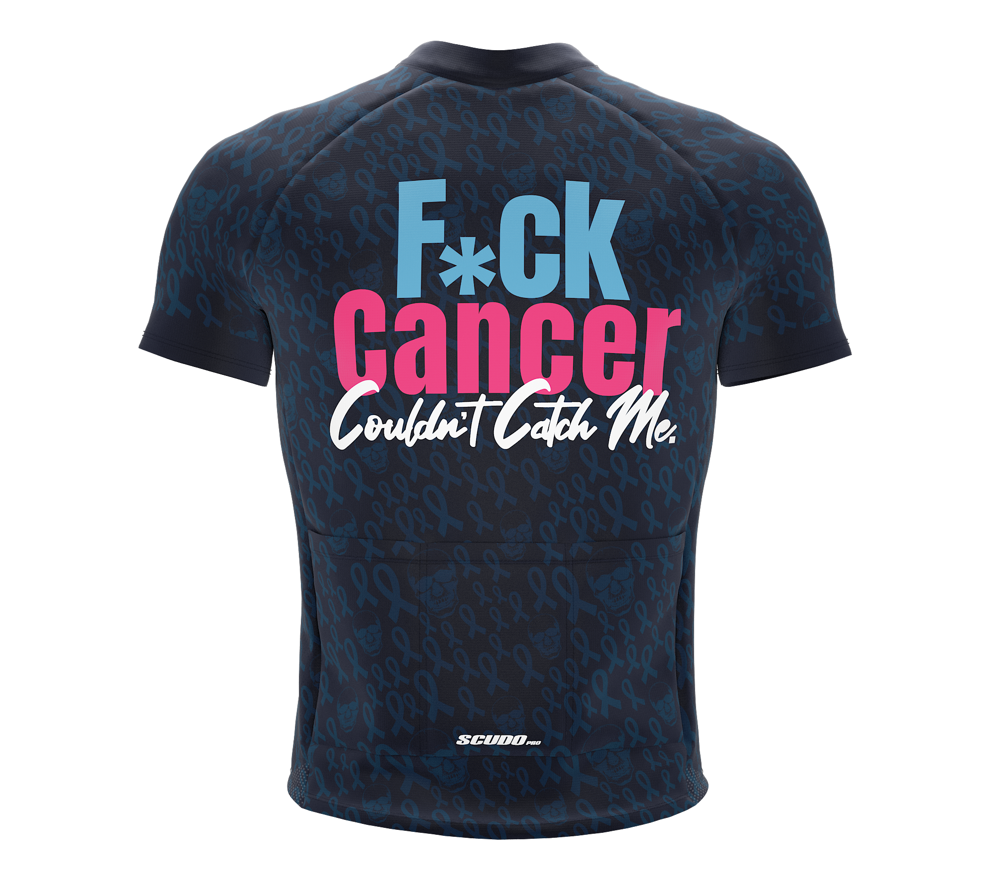 F* Cancer | Couldn't Catch Me | Short Sleeve Cycling Peloton Fit Jersey