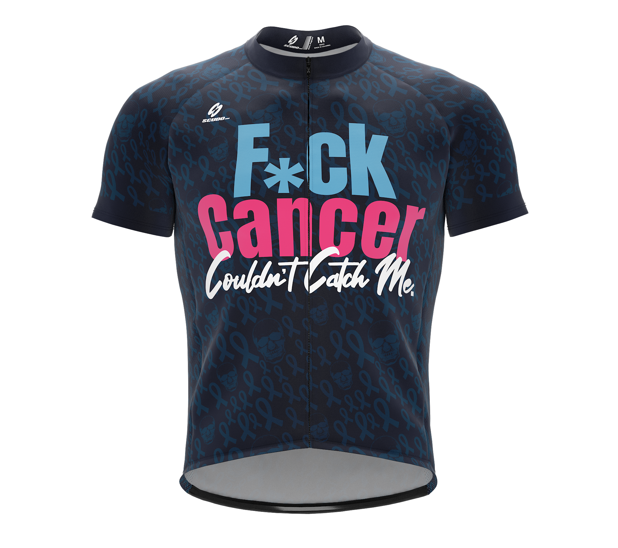 F* Cancer | Couldn't Catch Me | Short Sleeve Cycling Peloton Fit Jersey