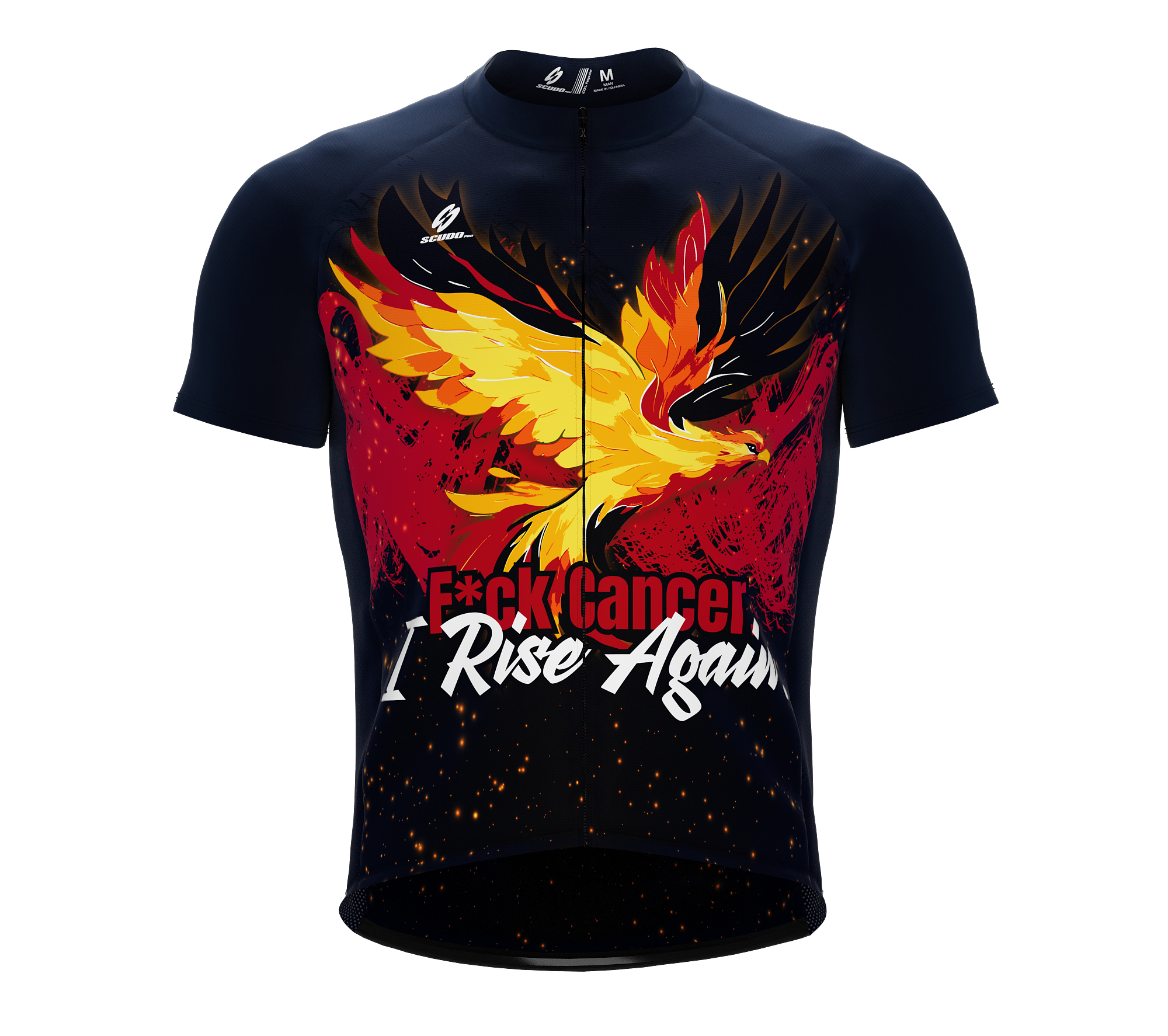 F* Cancer | Phoenix | Short Sleeve Cycling Peloton Fit Jersey