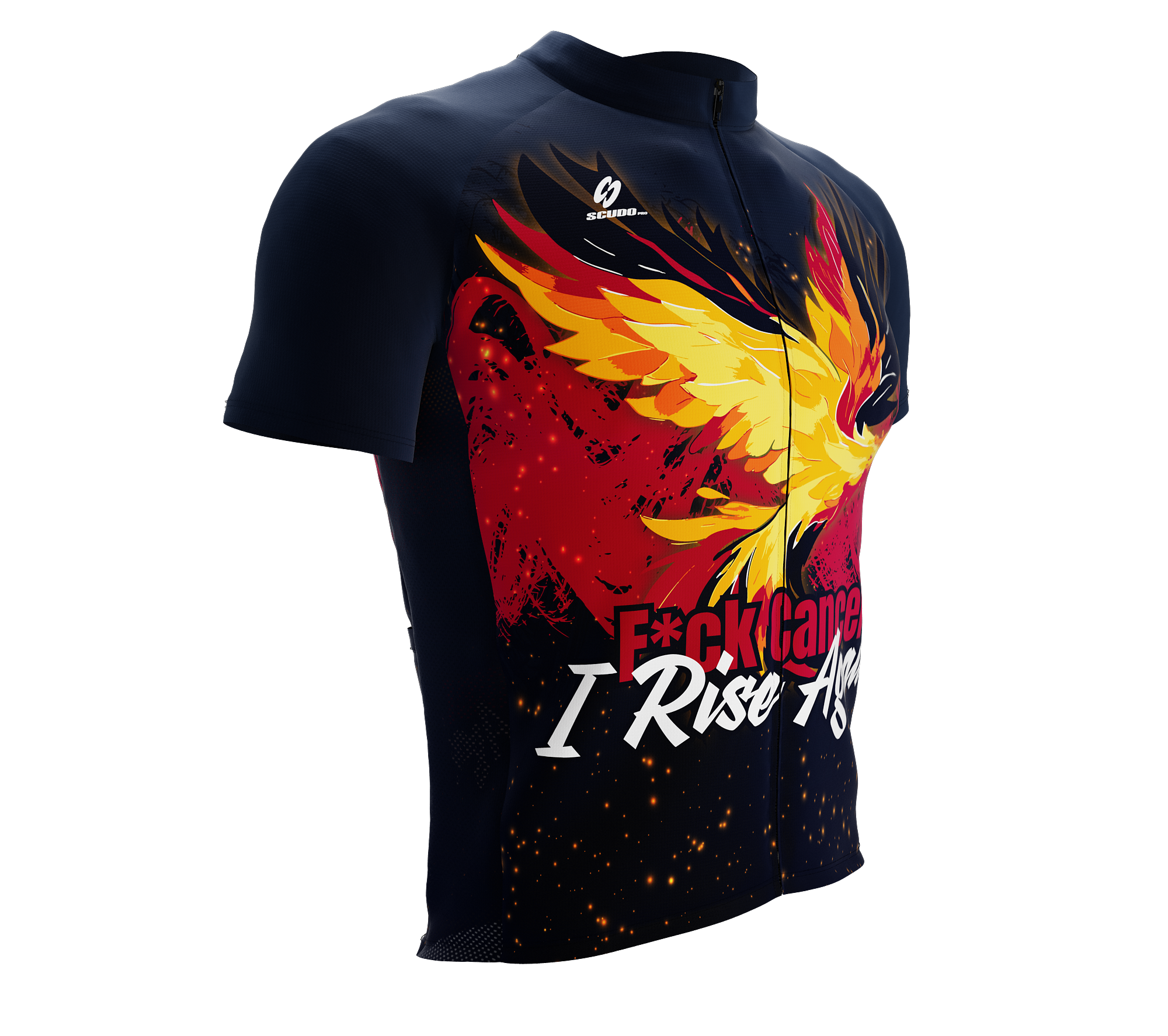 F* Cancer | Phoenix | Short Sleeve Cycling Peloton Fit Jersey