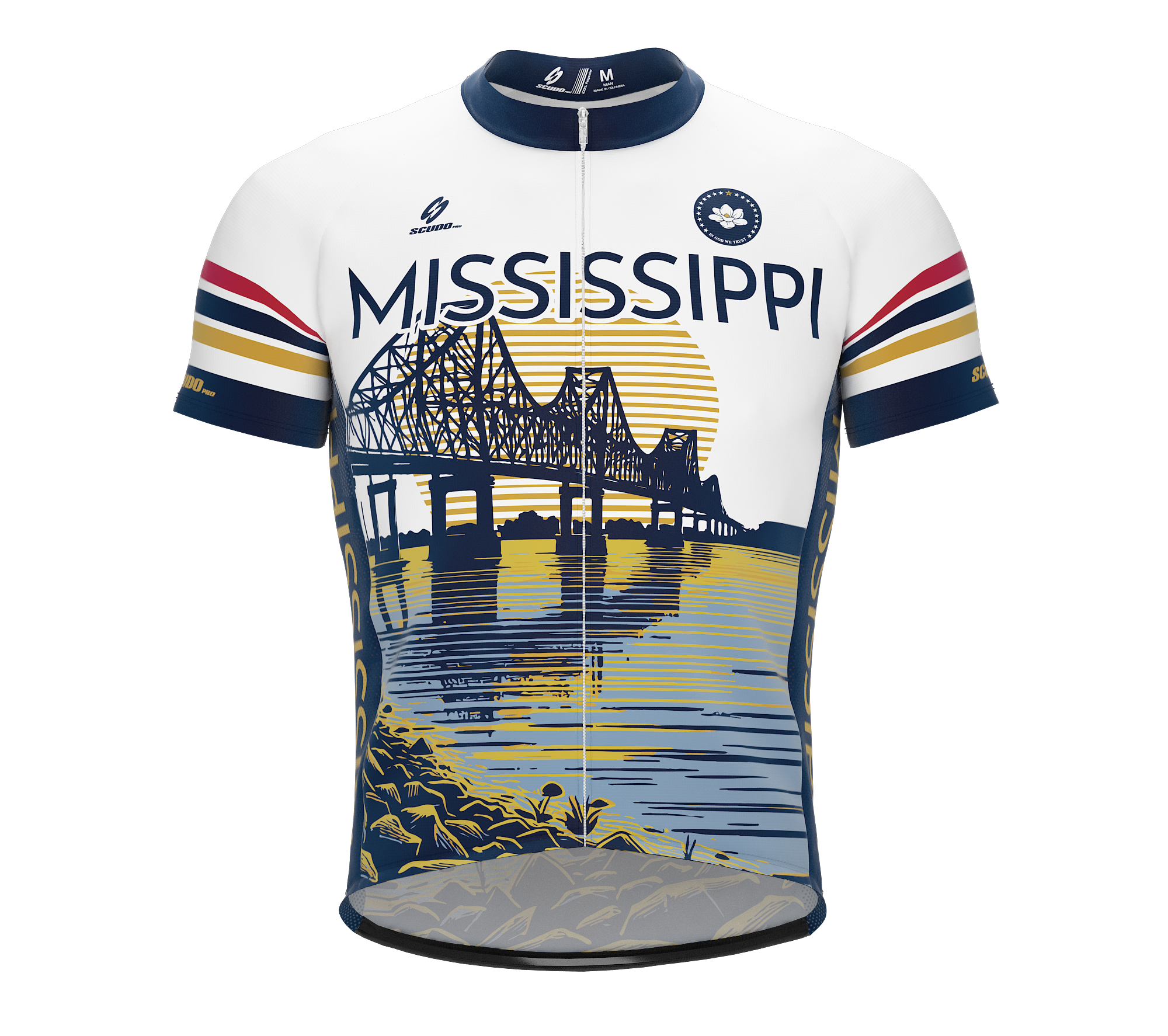 Mississippi US State | Short Sleeve Cycling PRO Jersey | Men and Women