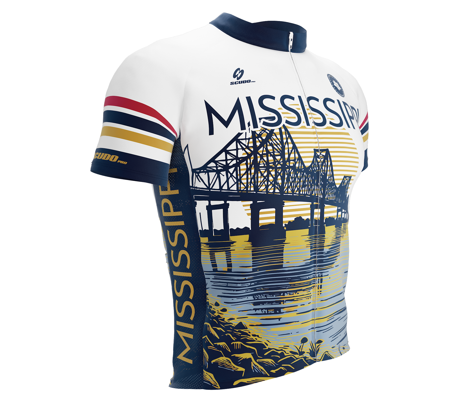 Mississippi US State | Short Sleeve Cycling PRO Jersey | Men and Women