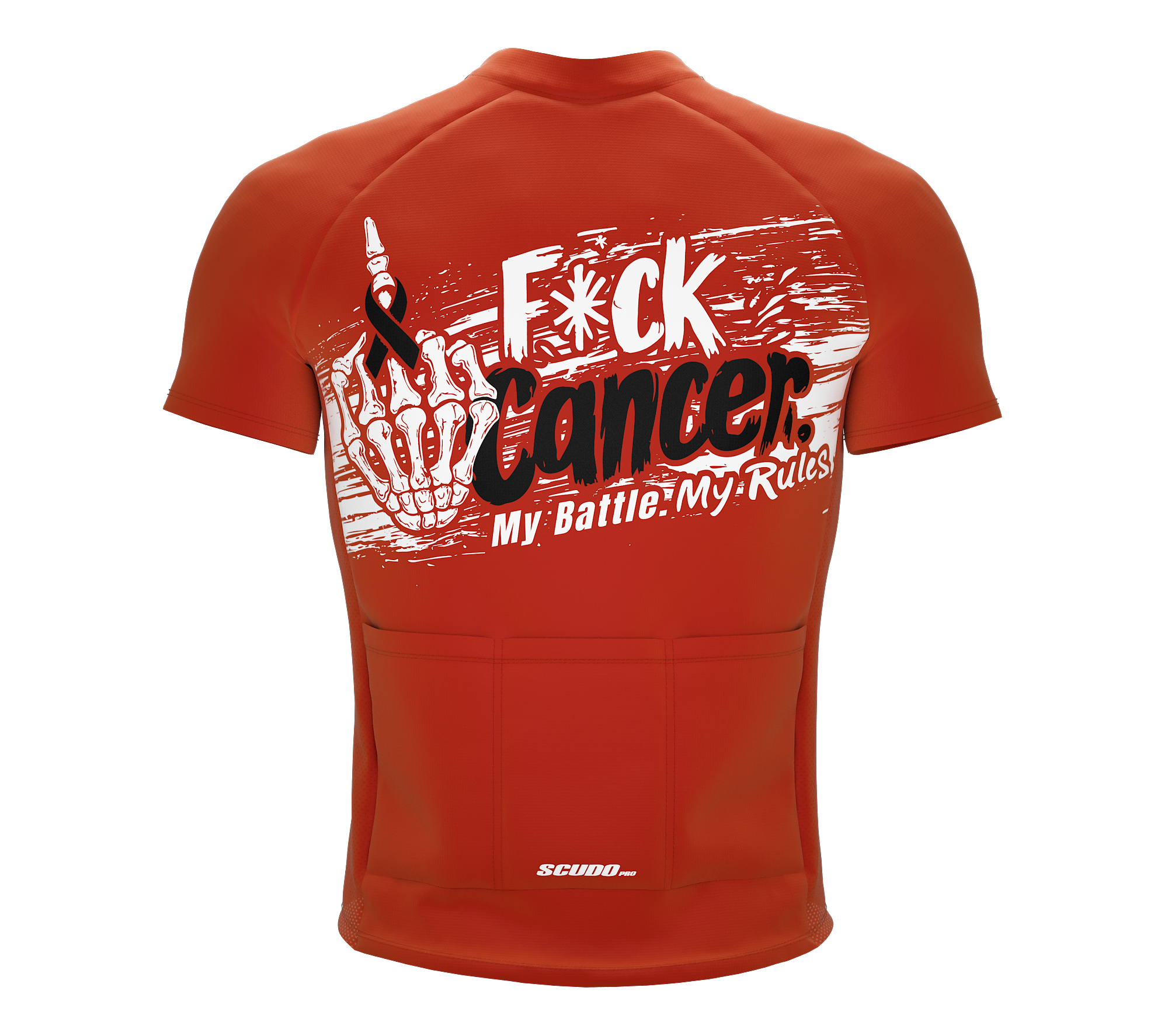 F* Cancer | My Battle My Rules | Short Sleeve Cycling Peloton Fit Jersey