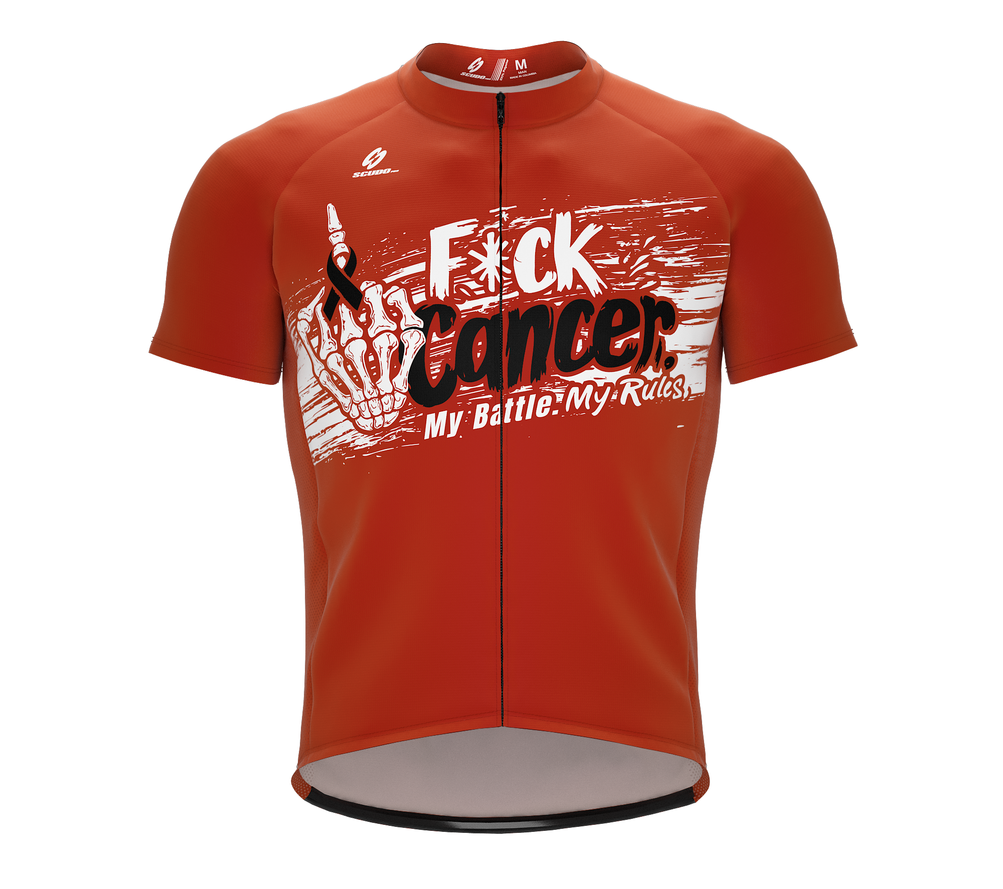 F* Cancer | My Battle My Rules | Short Sleeve Cycling Peloton Fit Jersey