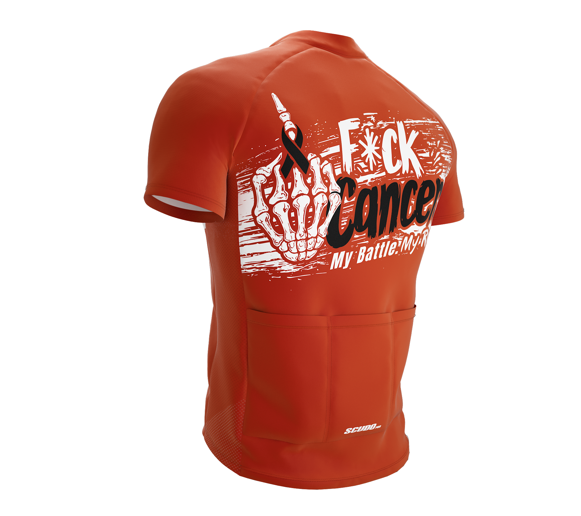 F* Cancer | My Battle My Rules | Short Sleeve Cycling Peloton Fit Jersey