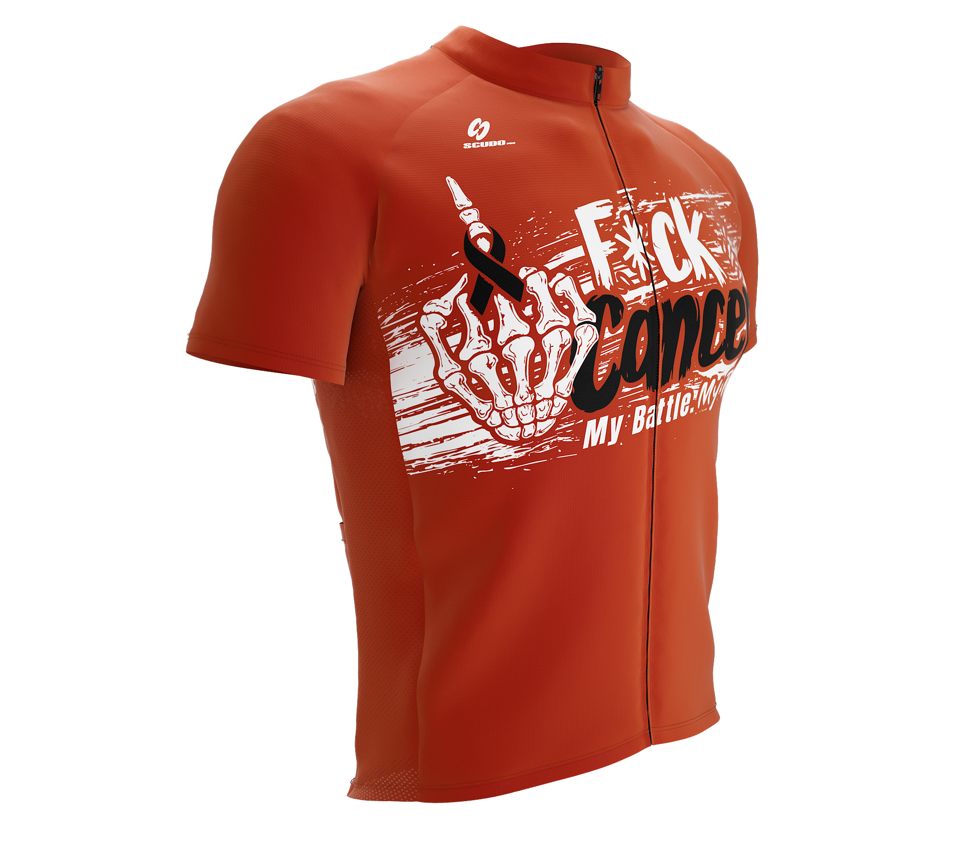 F* Cancer | My Battle My Rules | Short Sleeve Cycling Peloton Fit Jersey