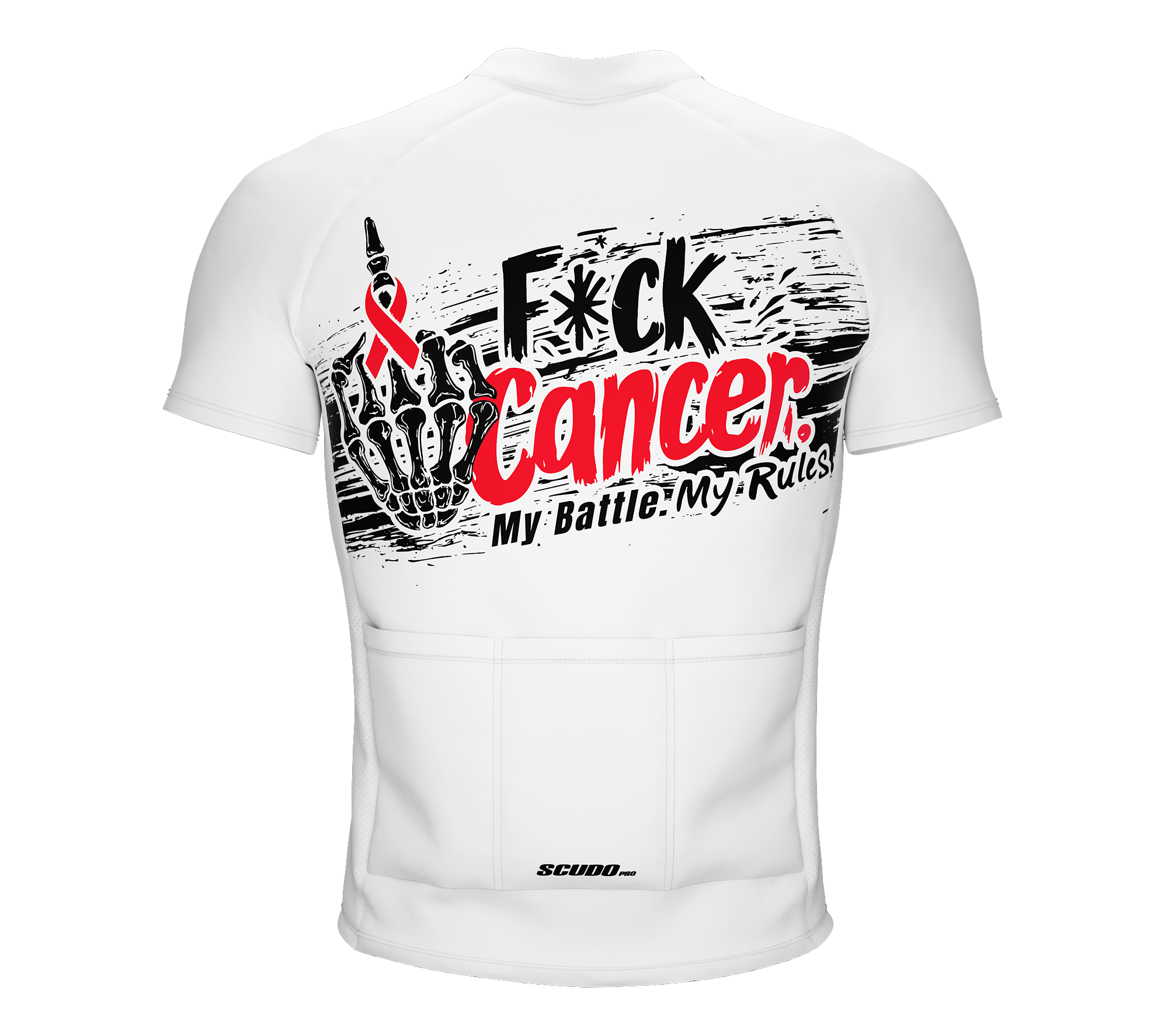 F* Cancer | My Battle My Rules | Short Sleeve Cycling Peloton Fit Jersey