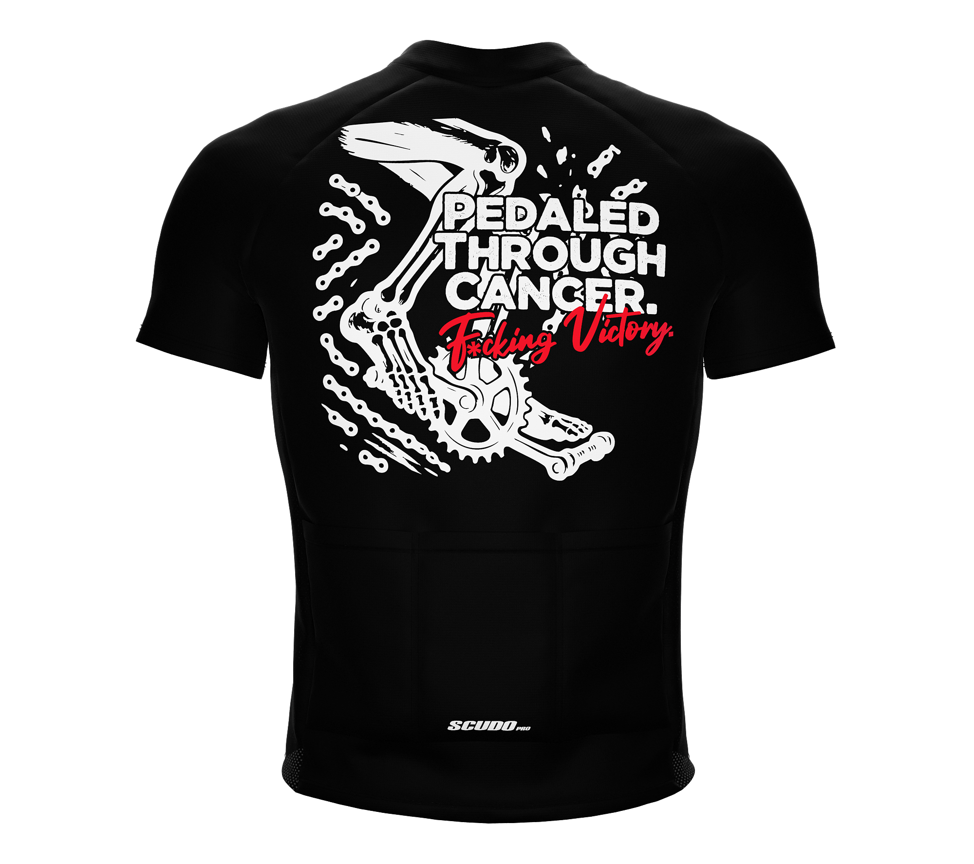 F* Cancer | Pedaled Through | Short Sleeve Cycling Peloton Fit Jersey
