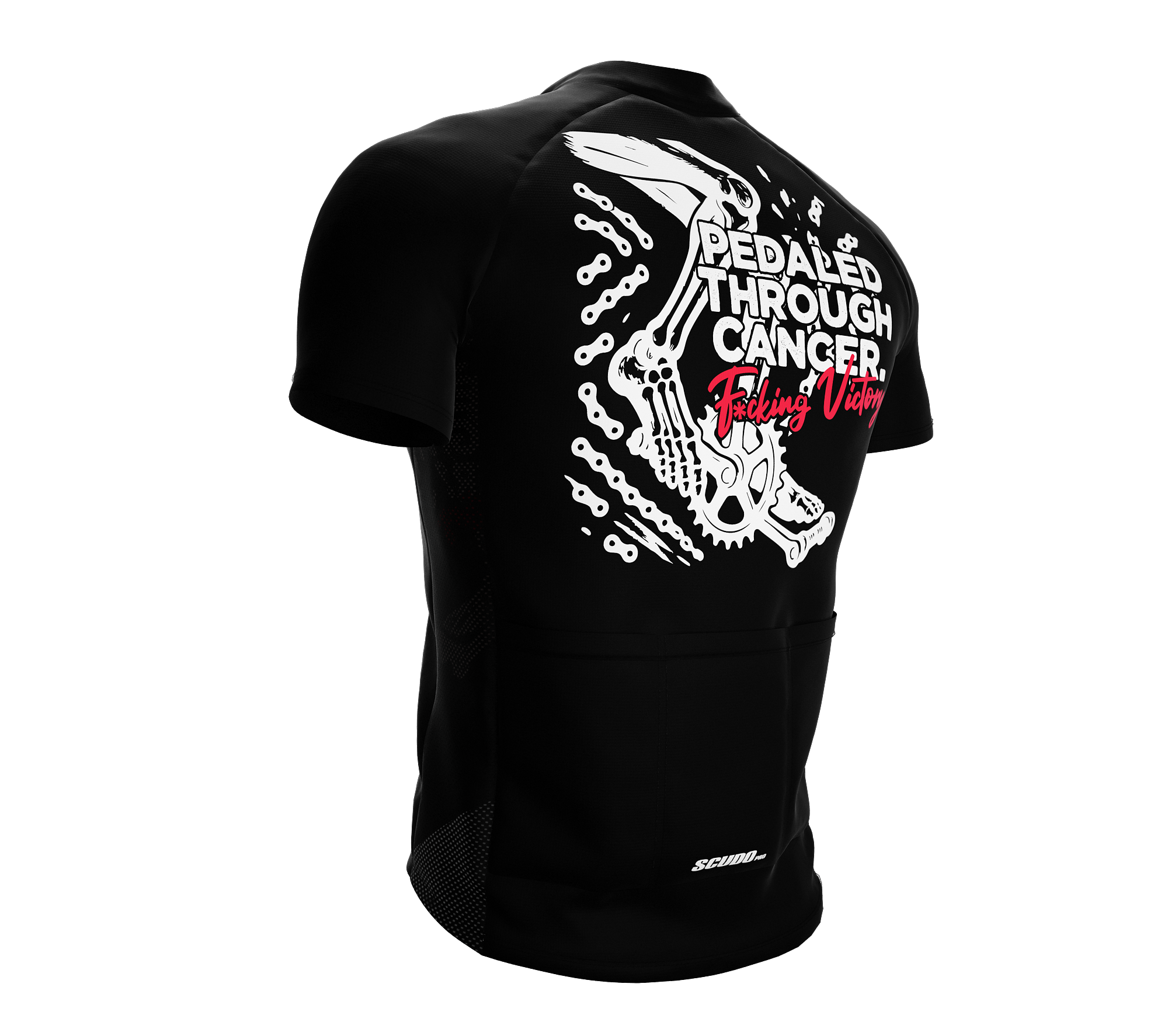 F* Cancer | Pedaled Through | Short Sleeve Cycling Peloton Fit Jersey