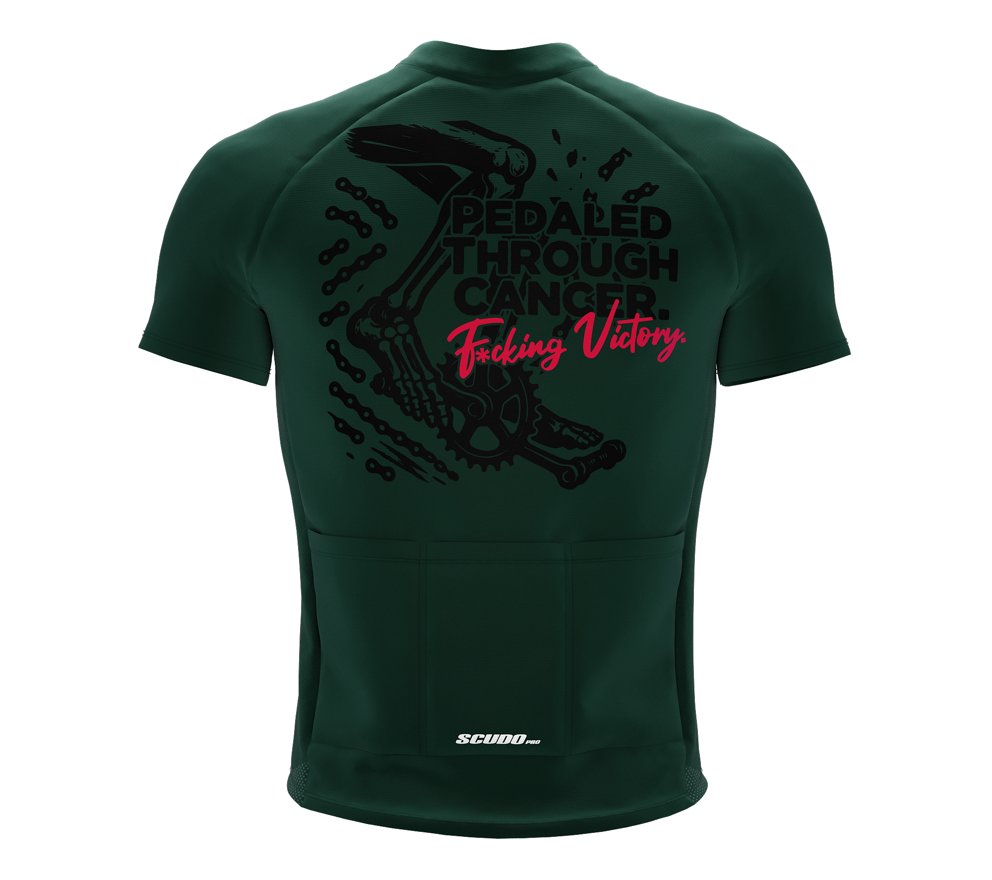 F* Cancer | Pedaled Through | Short Sleeve Cycling Peloton Fit Jersey