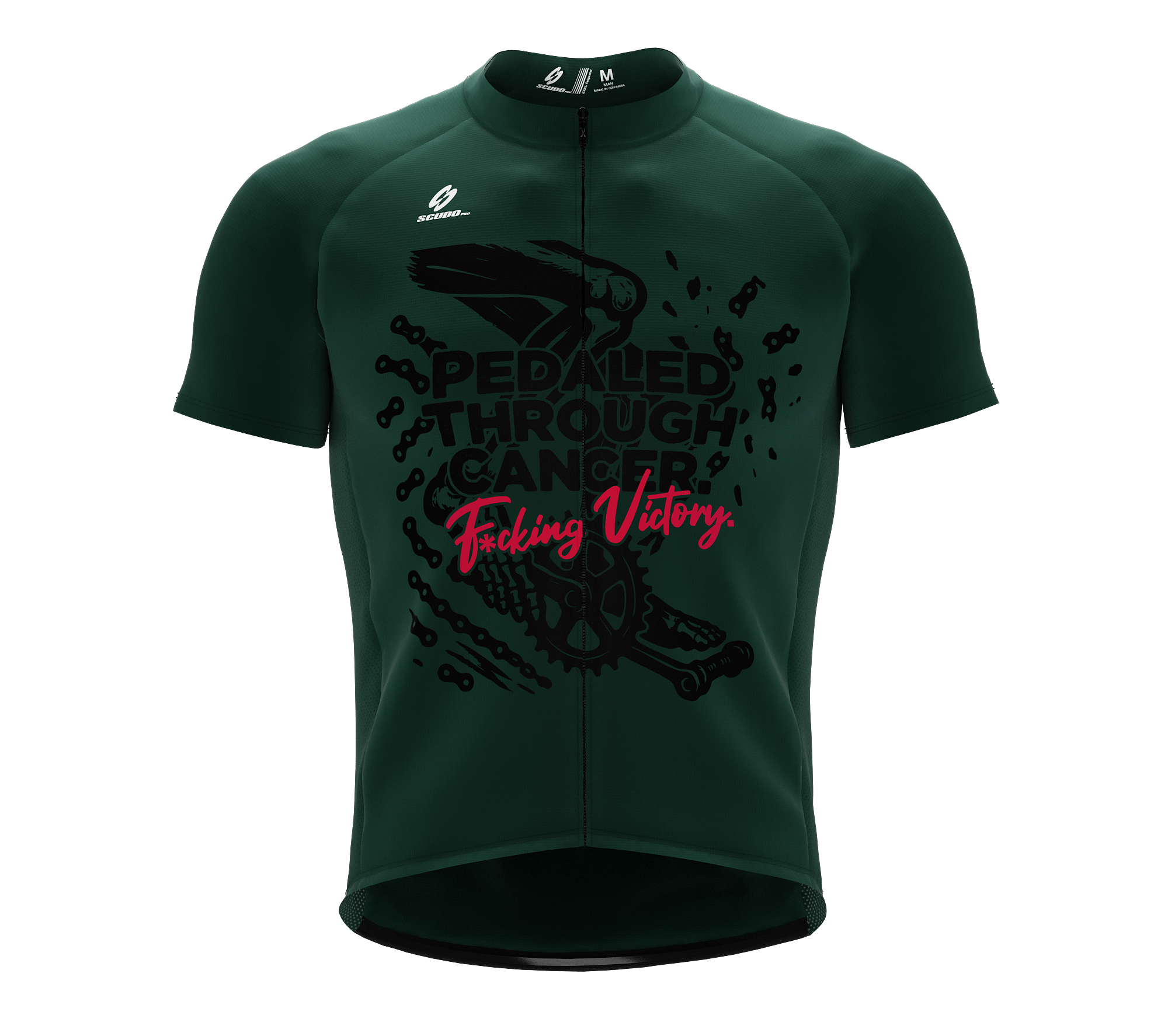 F* Cancer | Pedaled Through | Short Sleeve Cycling Peloton Fit Jersey