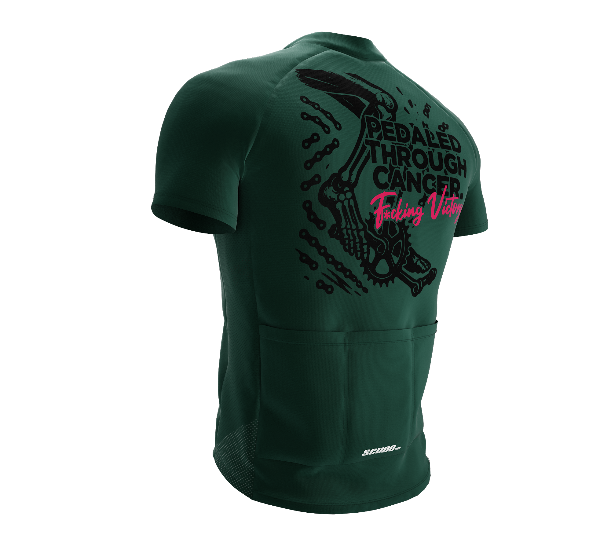 F* Cancer | Pedaled Through | Short Sleeve Cycling Peloton Fit Jersey