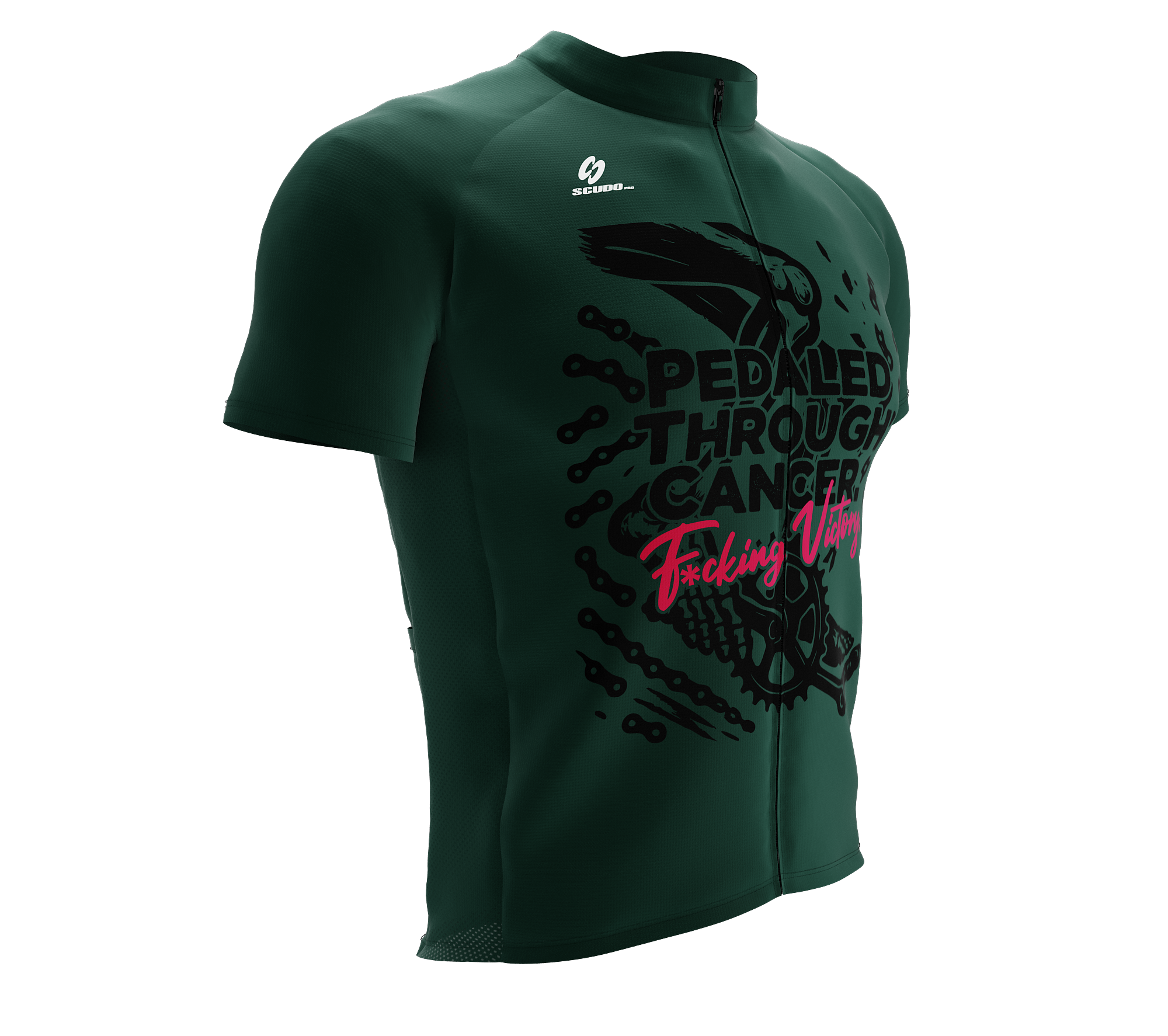 F* Cancer | Pedaled Through | Short Sleeve Cycling Peloton Fit Jersey