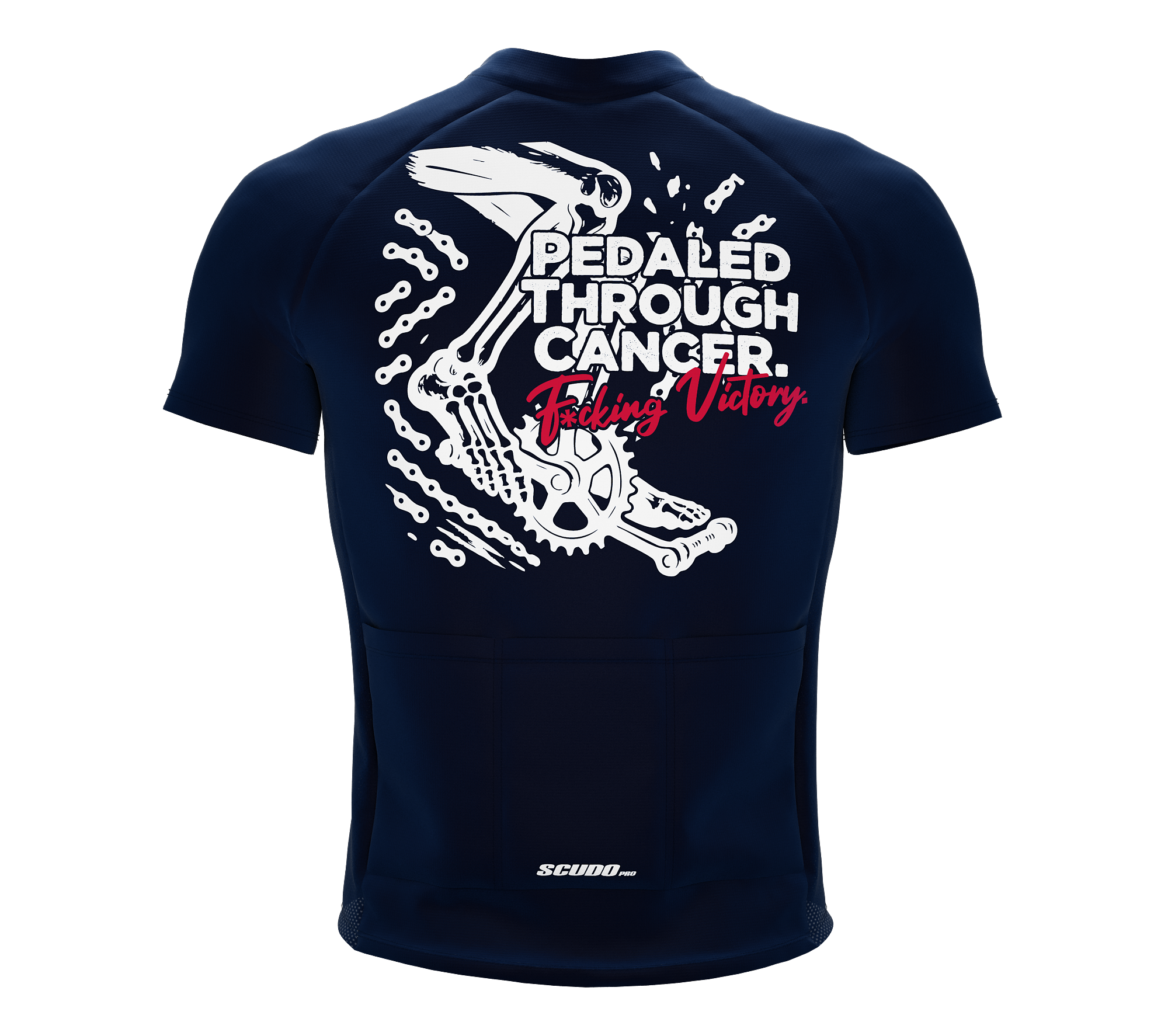 F* Cancer | Pedaled Through | Short Sleeve Cycling Peloton Fit Jersey