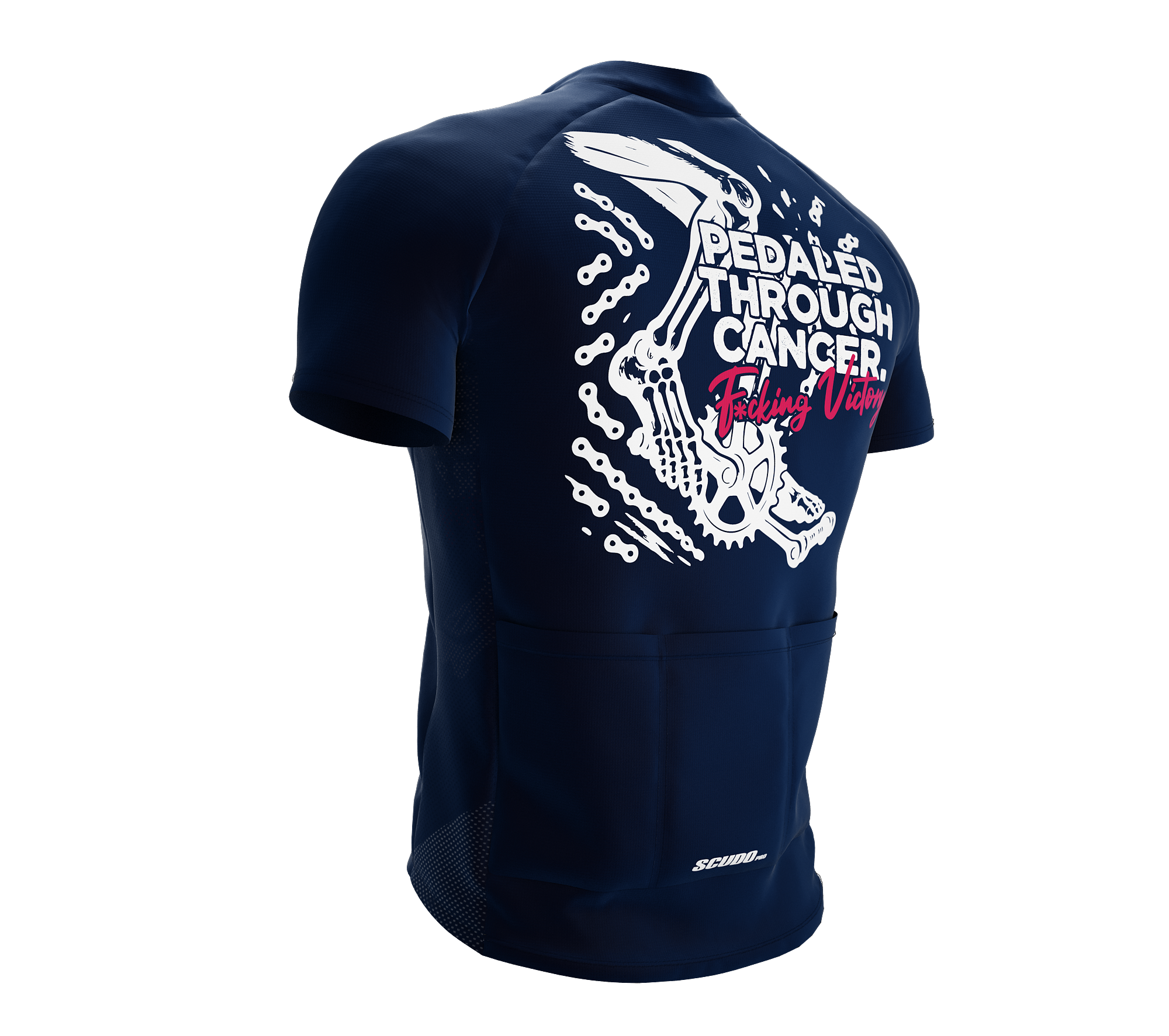 F* Cancer | Pedaled Through | Short Sleeve Cycling Peloton Fit Jersey