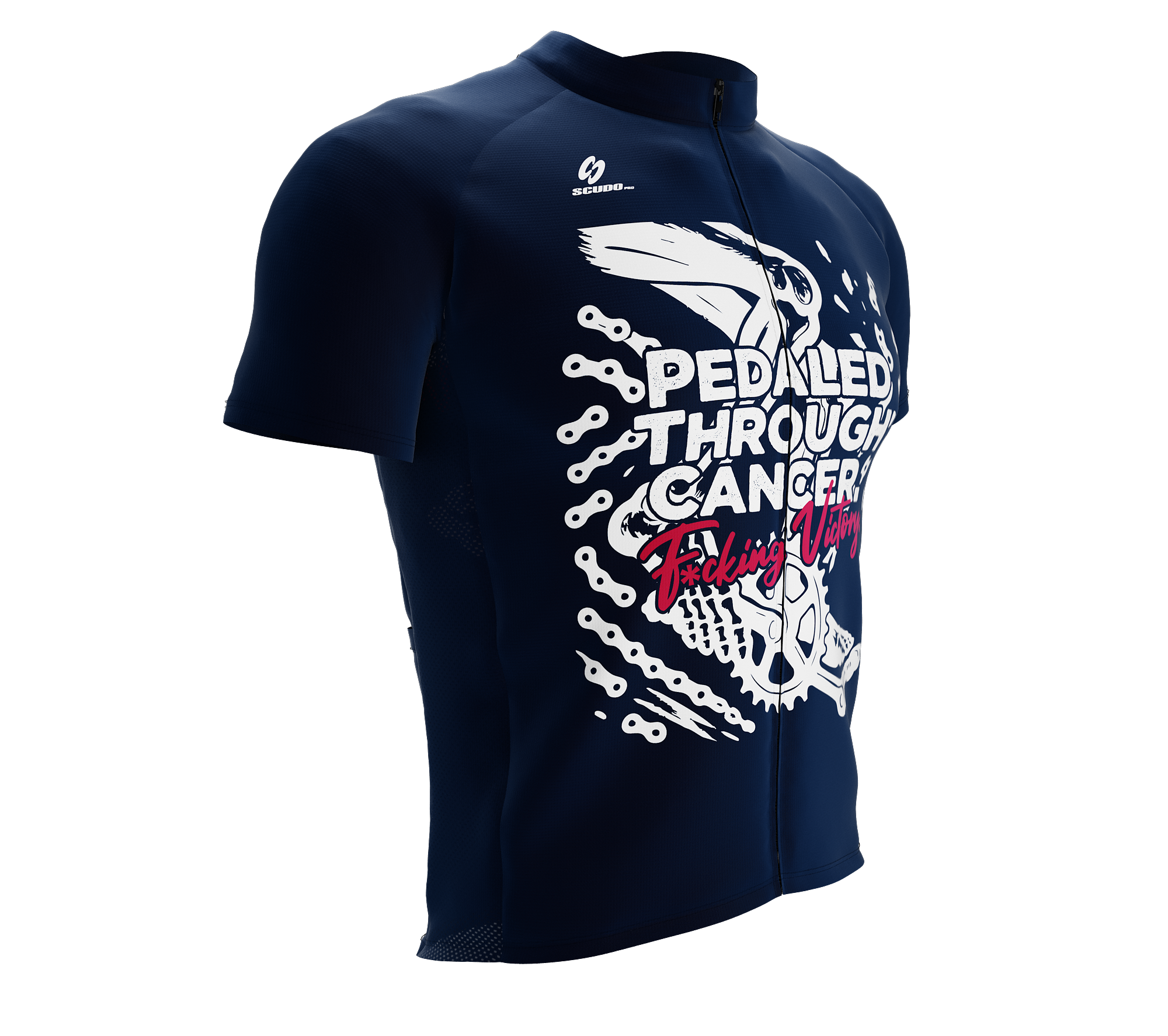 F* Cancer | Pedaled Through | Short Sleeve Cycling Peloton Fit Jersey
