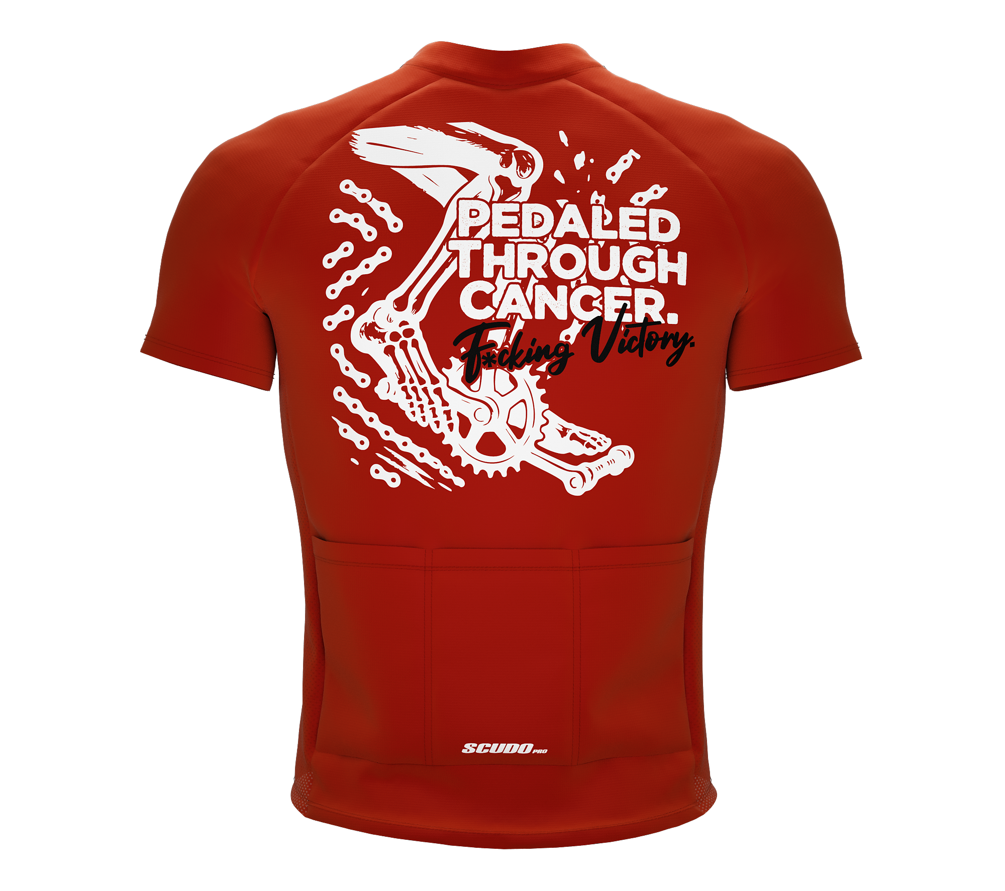 F* Cancer | Pedaled Through | Short Sleeve Cycling Peloton Fit Jersey