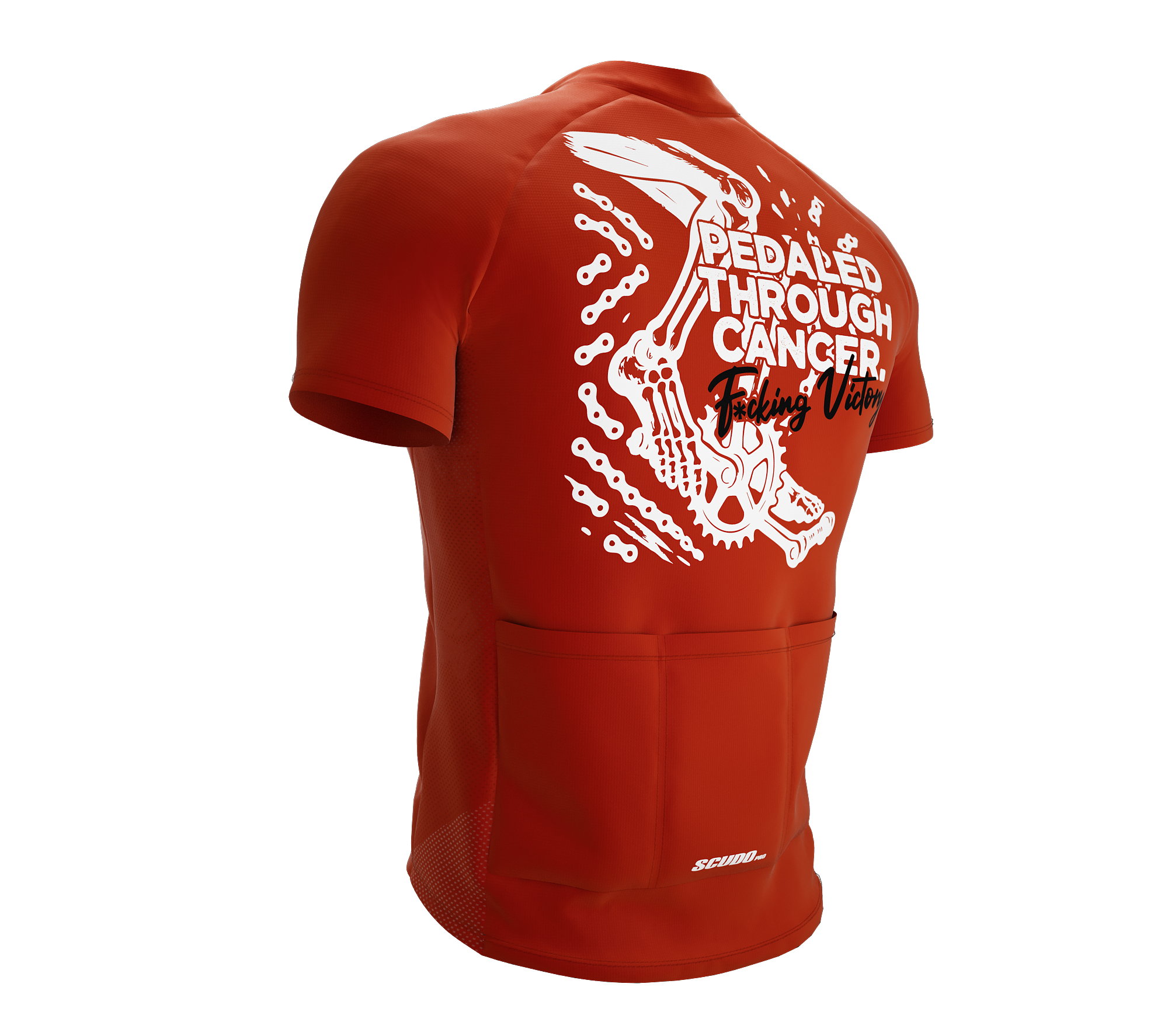 F* Cancer | Pedaled Through | Short Sleeve Cycling Peloton Fit Jersey