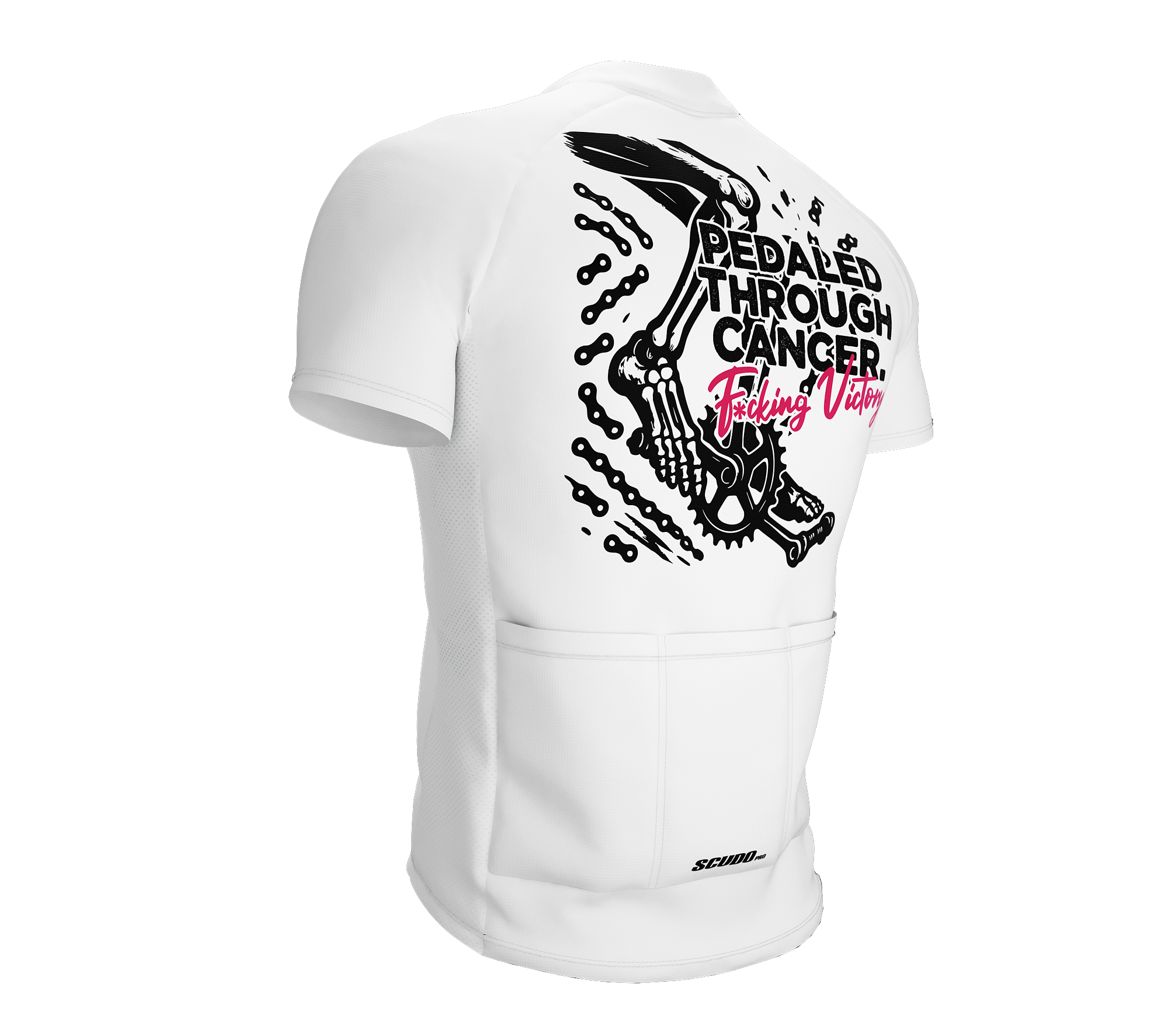 F* Cancer | Pedaled Through | Short Sleeve Cycling Peloton Fit Jersey