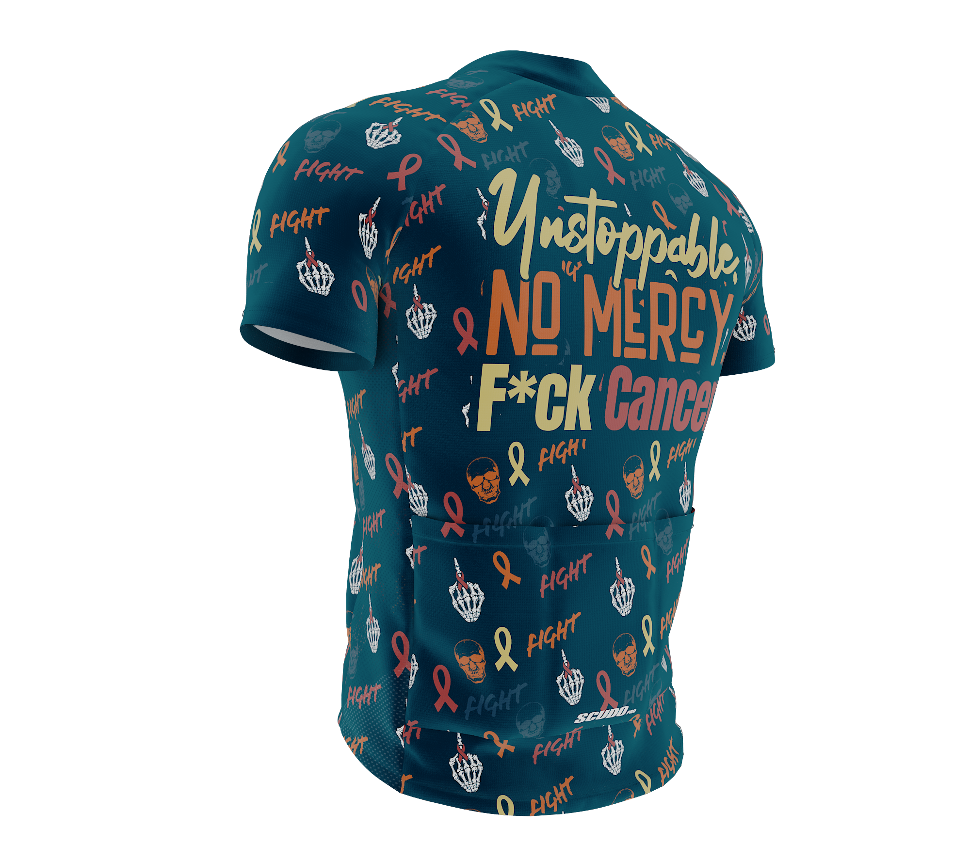 F* Cancer | Unstoppable | Short Sleeve Cycling Peloton Fit Jersey