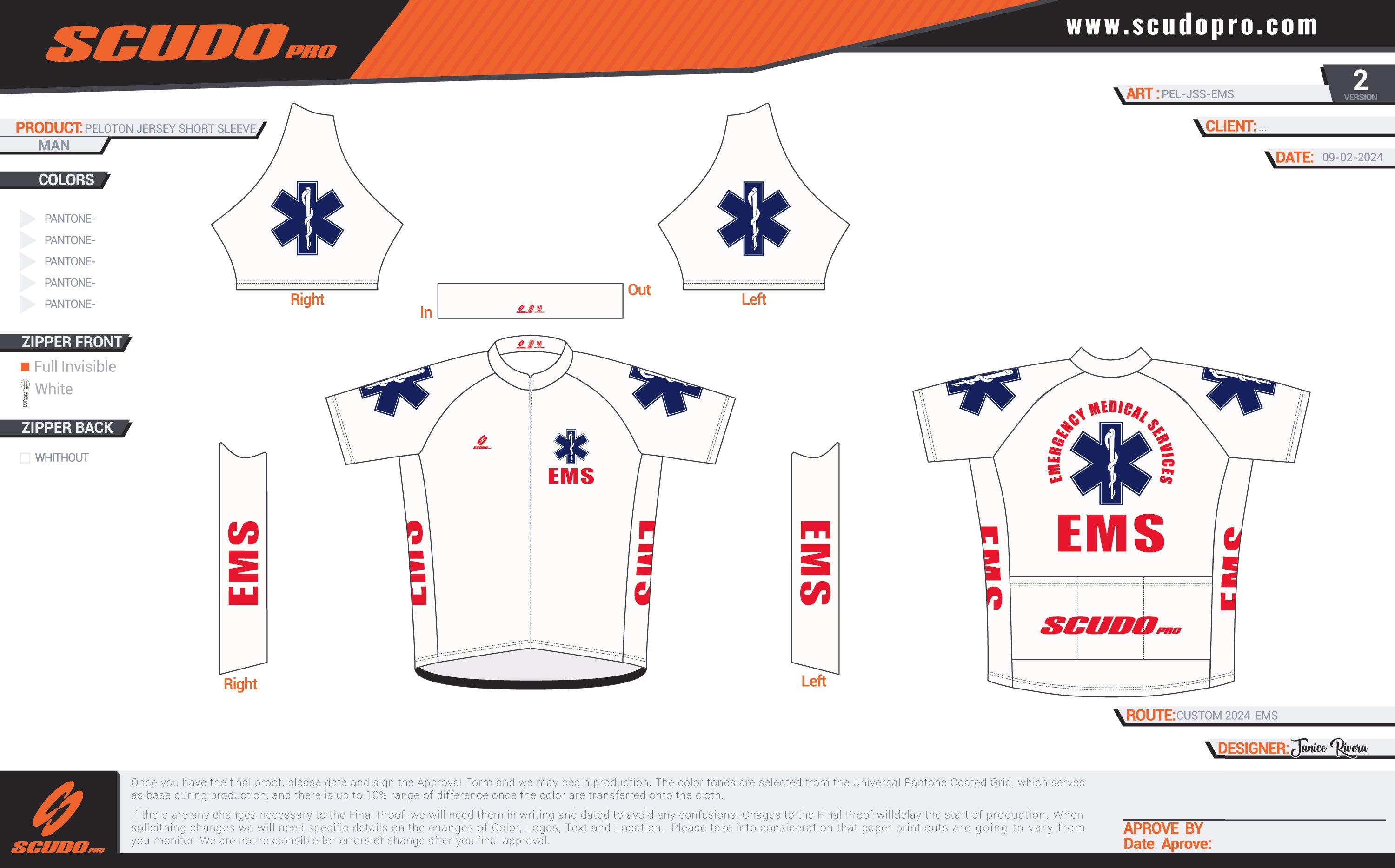 EMS | Short Sleeve Cycling Jersey for Men and Women