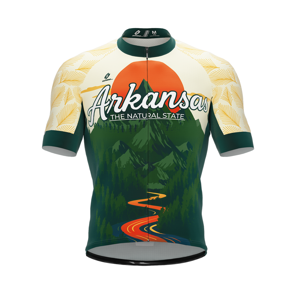 Arkansas US State | V2 | Short Sleeve Cycling PRO Jersey