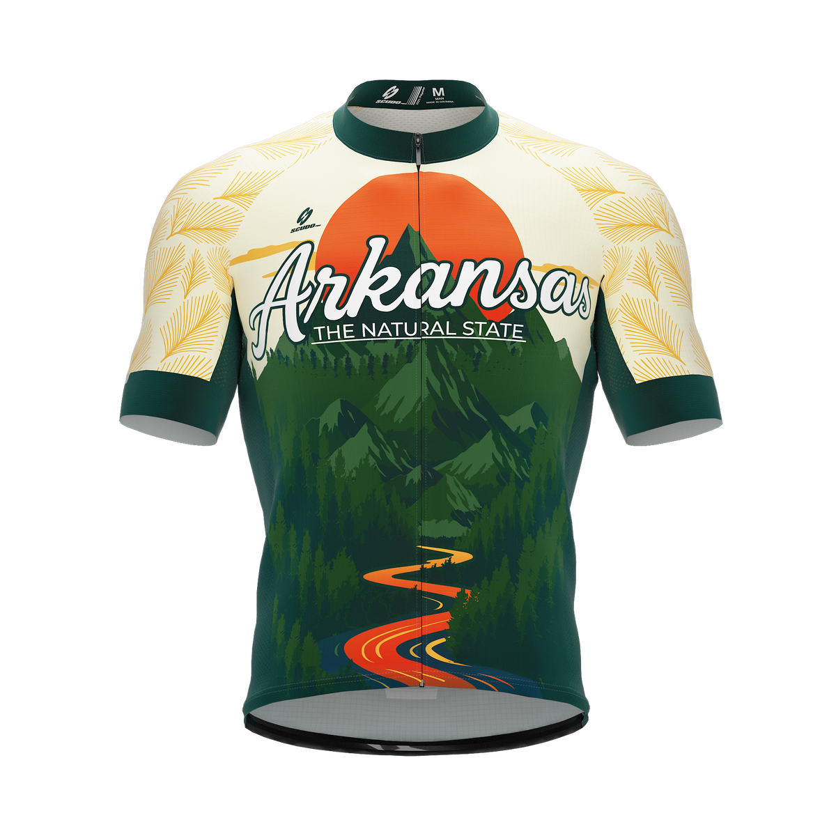 Arkansas US State | V2 | Short Sleeve Cycling PRO Jersey